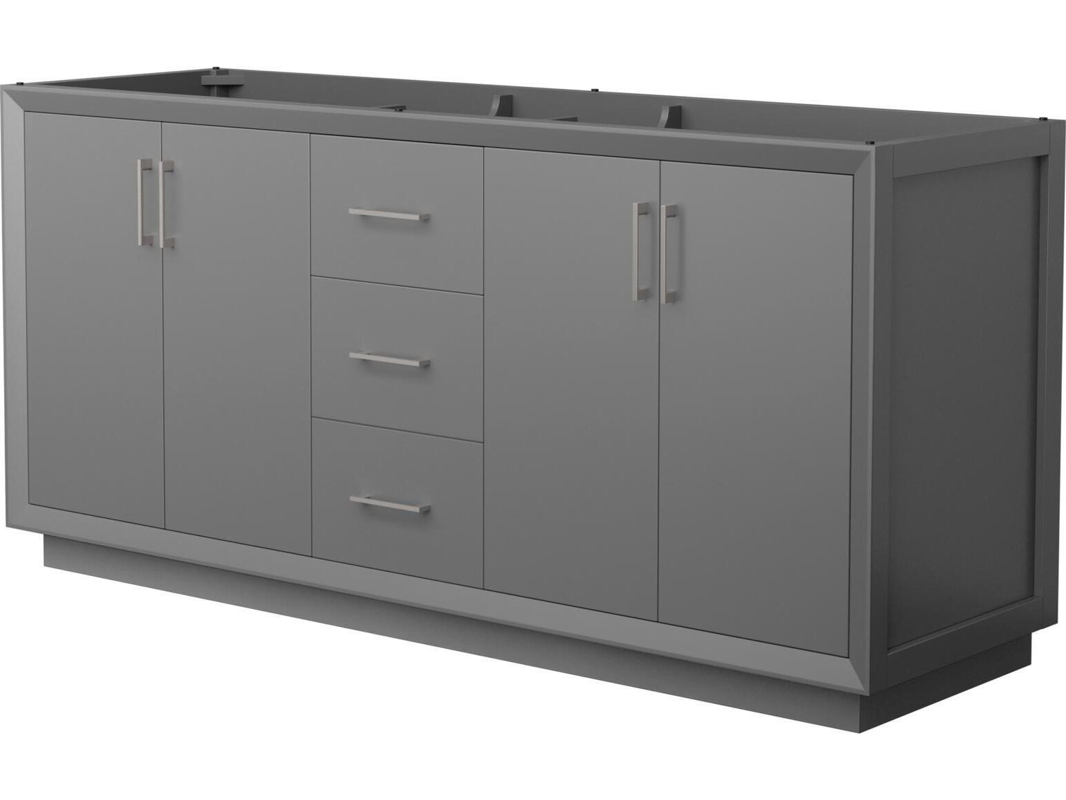 Wyndham Collection Strada 71" Dark Gray Vanity