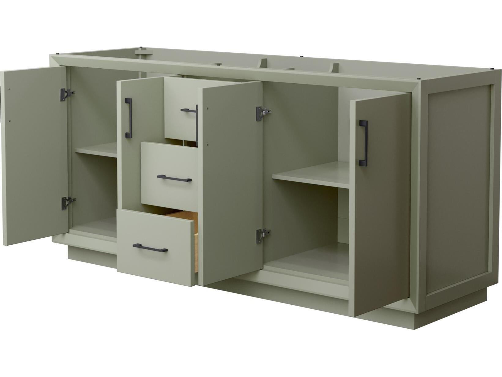 Wyndham Collection Strada 71" Light Green Vanity