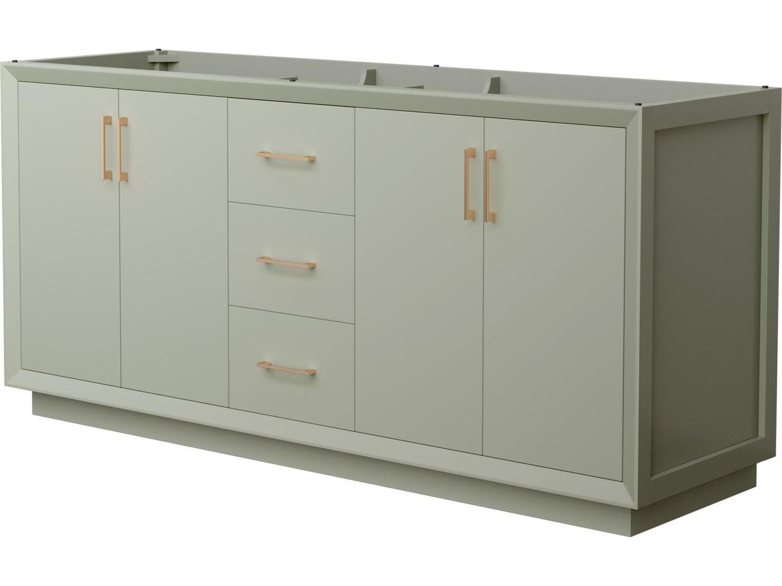 Wyndham Collection Strada 71" Light Green Vanity