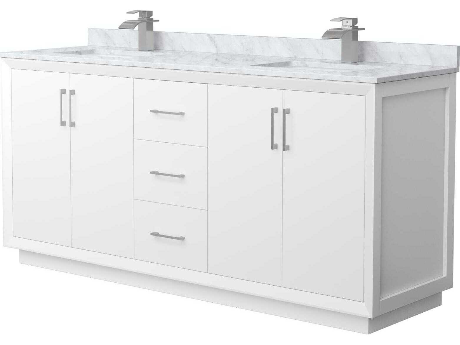 Wyndham Collection Strada 72" White Vanity