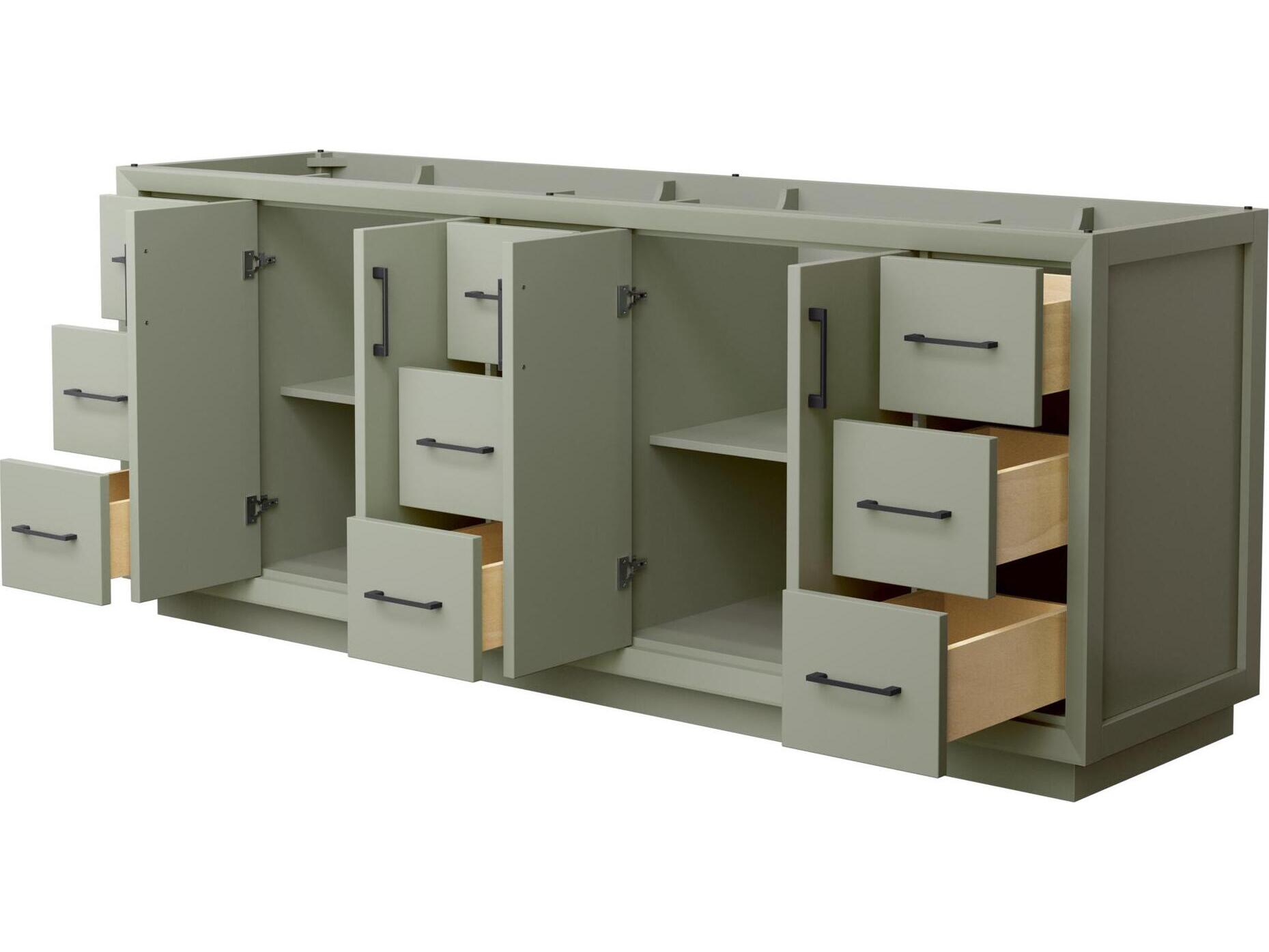 Wyndham Collection Strada 83" Light Green Vanity