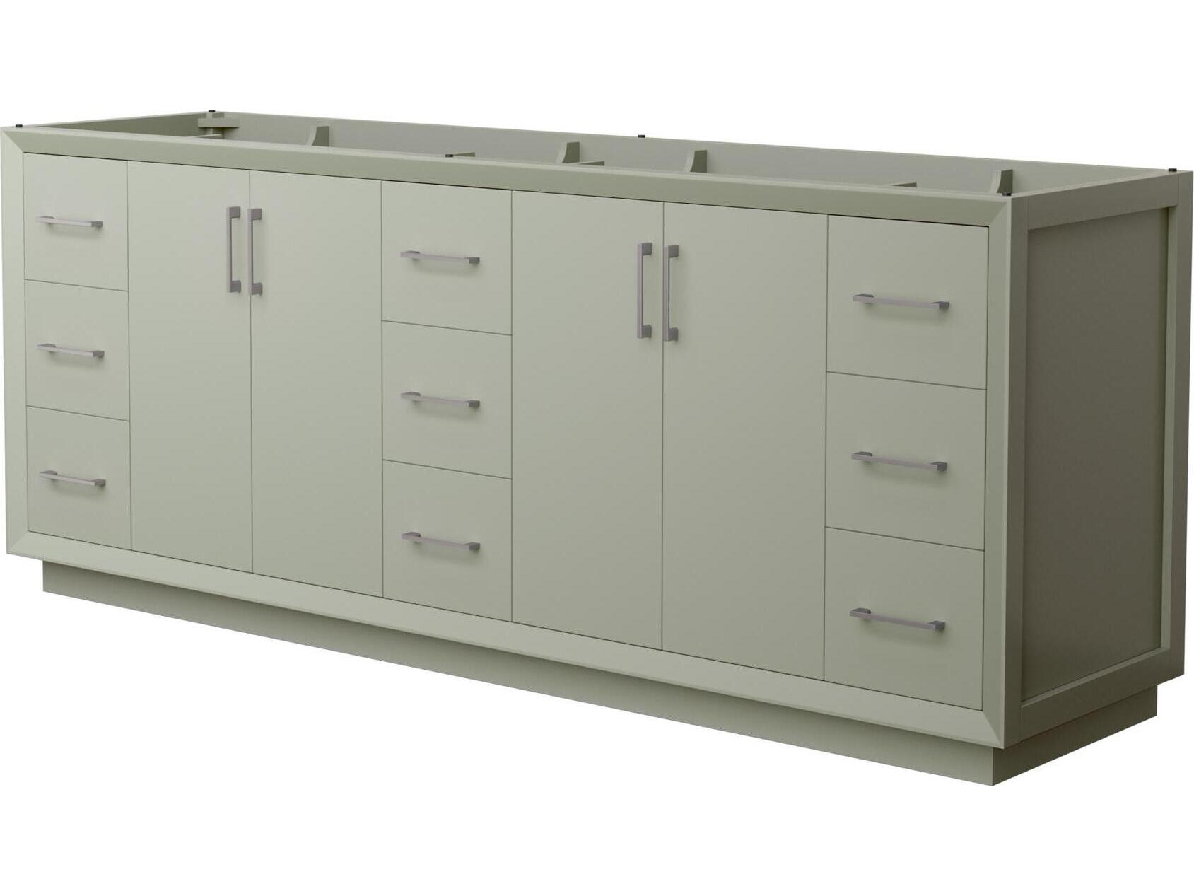 Wyndham Collection Strada 83" Light Green Vanity