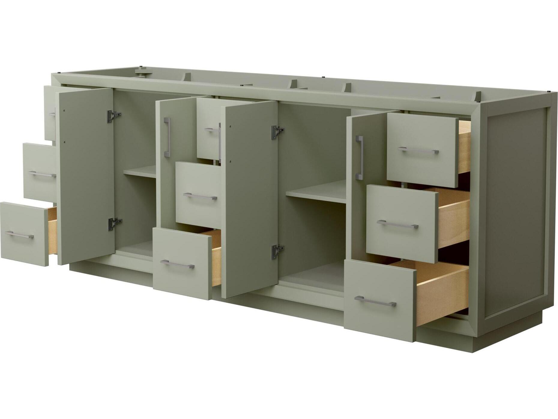 Wyndham Collection Strada 83" Light Green Vanity