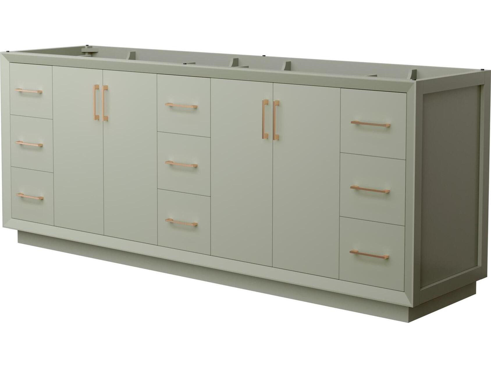 Wyndham Collection Strada 83" Light Green Vanity