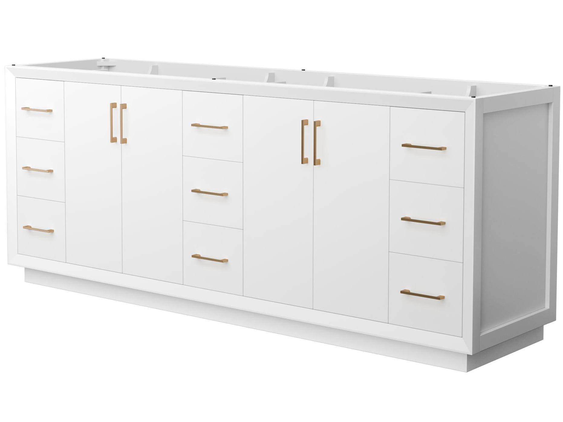 Wyndham Collection Strada 83" White Vanity