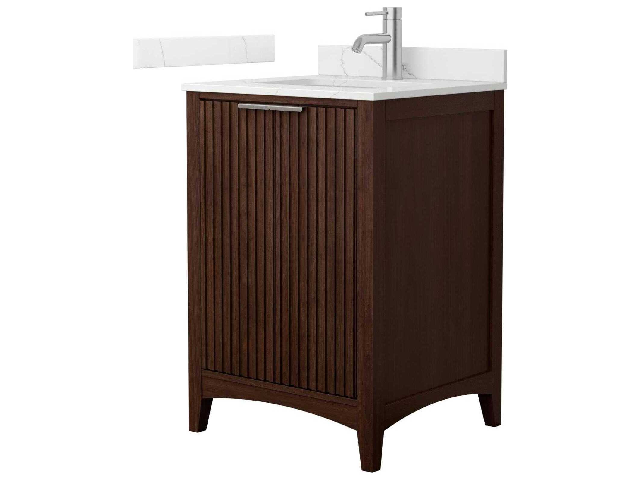 Wyndham Collection Palmilla 24" Dark Walnut Vanity