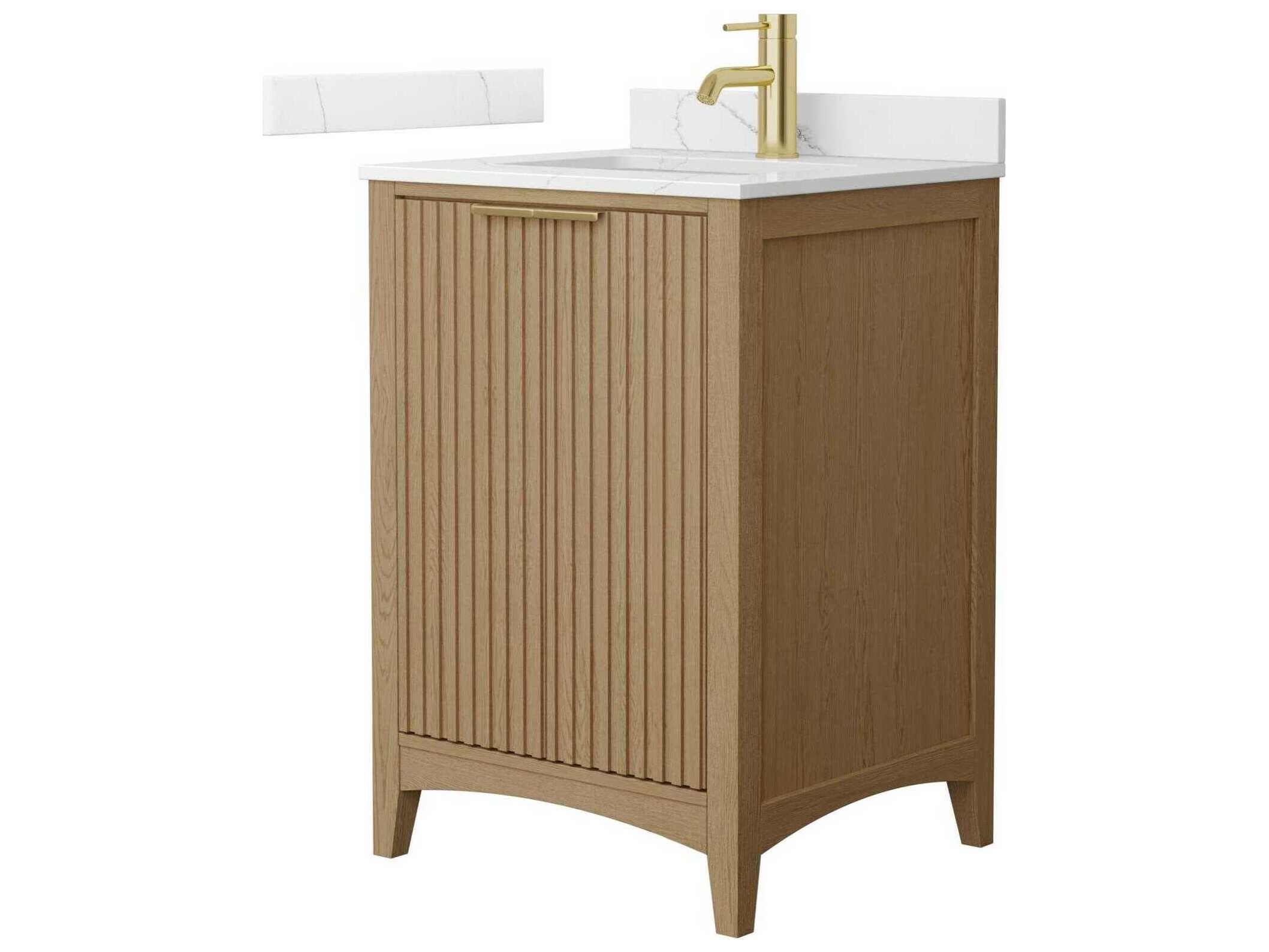 Wyndham Collection Palmilla 24" Natural Oak Vanity