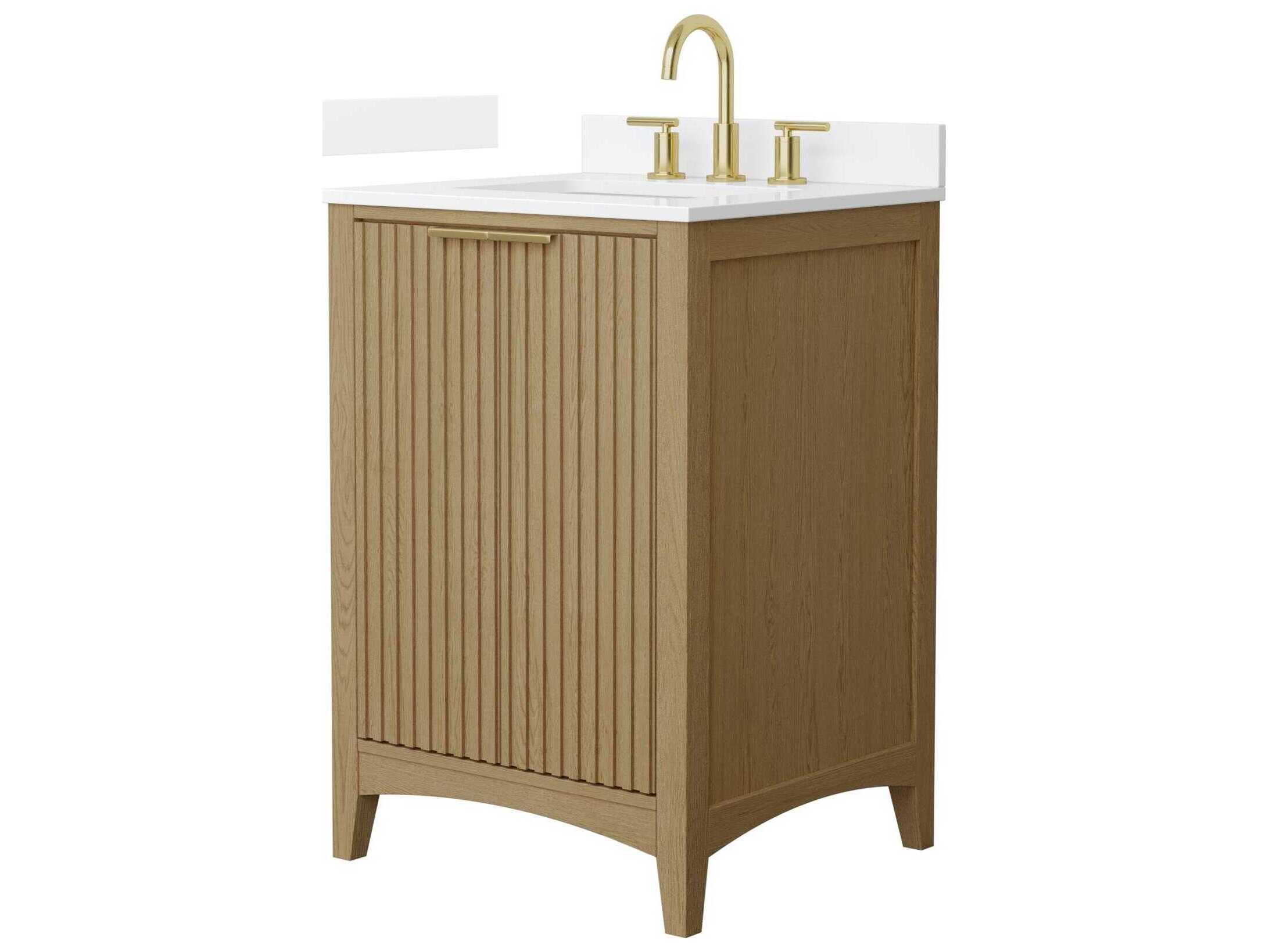 Wyndham Collection Palmilla 24" Natural Oak Vanity