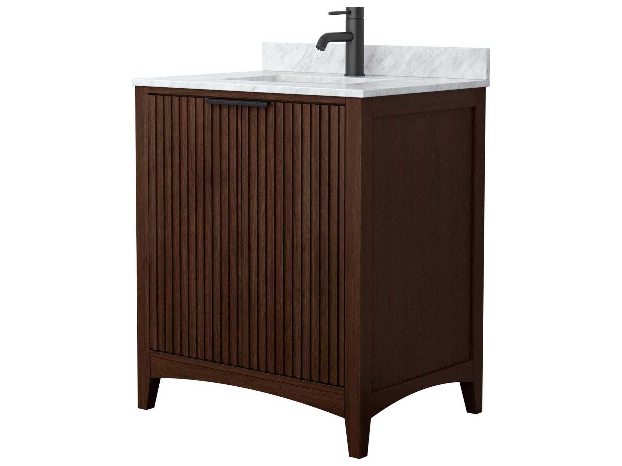 Wyndham Collection Palmilla 30" Dark Walnut Vanity