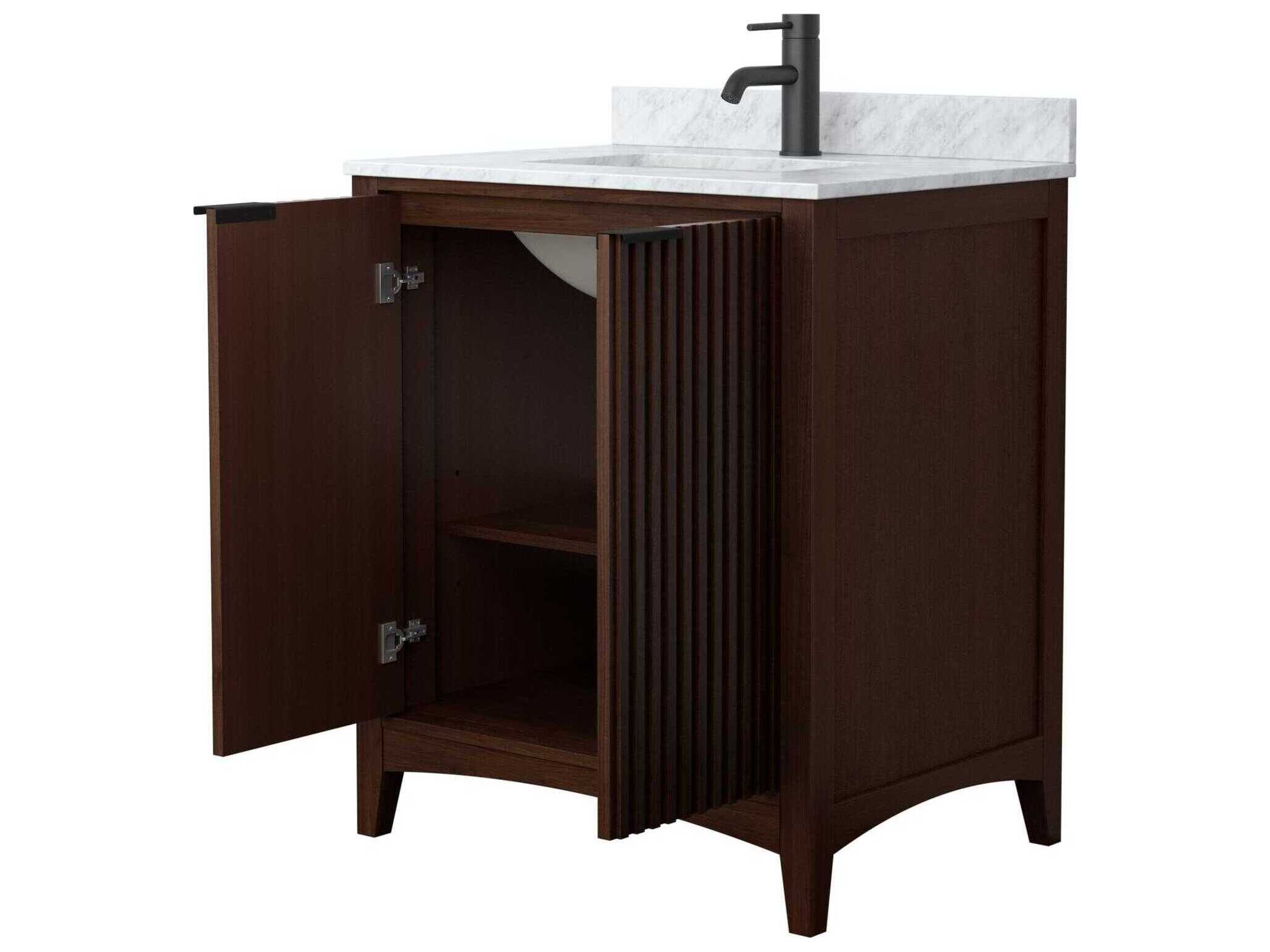 Wyndham Collection Palmilla 30" Dark Walnut Vanity