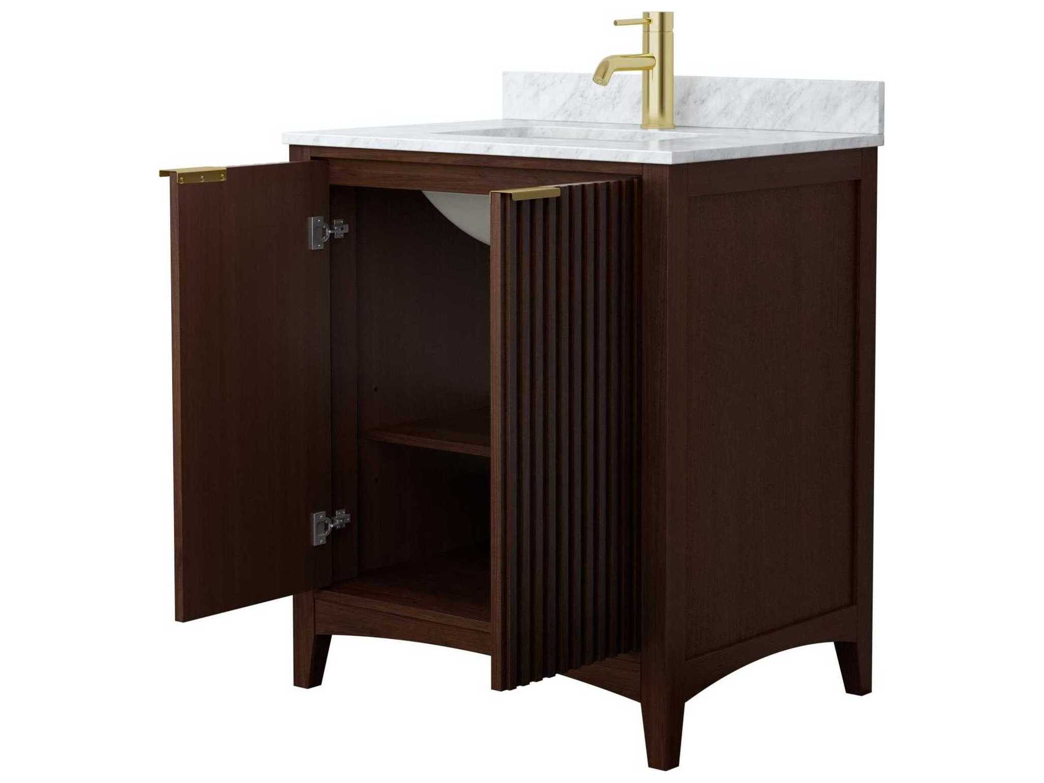 Wyndham Collection Palmilla 30" Dark Walnut Vanity