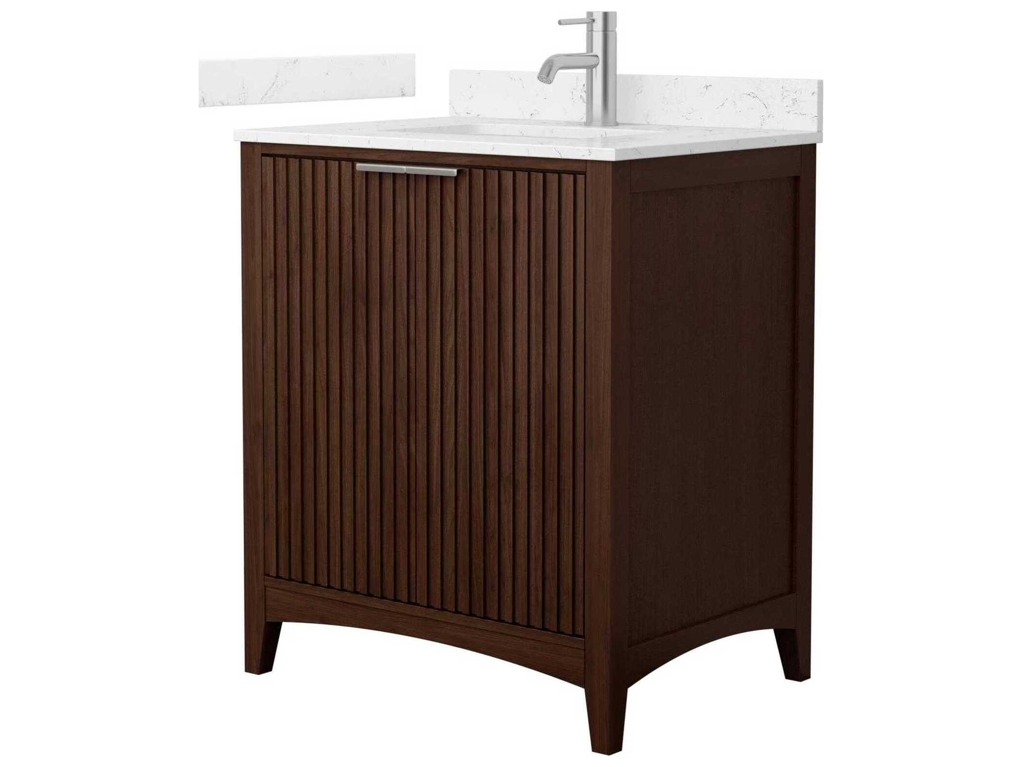Wyndham Collection Palmilla 30" Dark Walnut Vanity