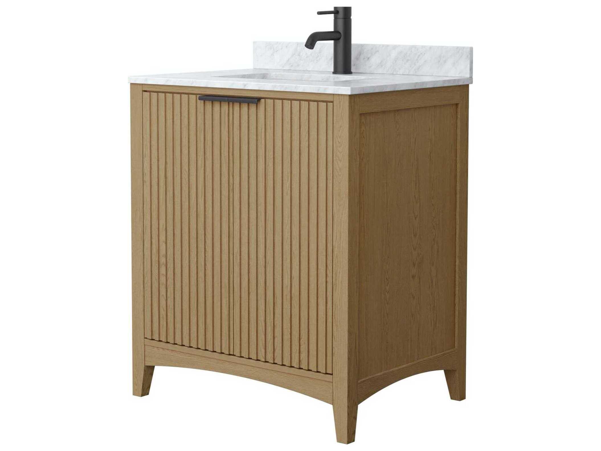 Wyndham Collection Palmilla 30" Natural Oak Vanity