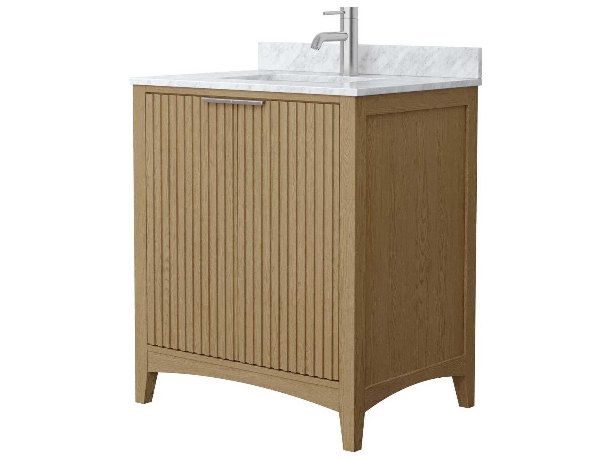 Wyndham Collection Palmilla 30" Natural Oak Vanity