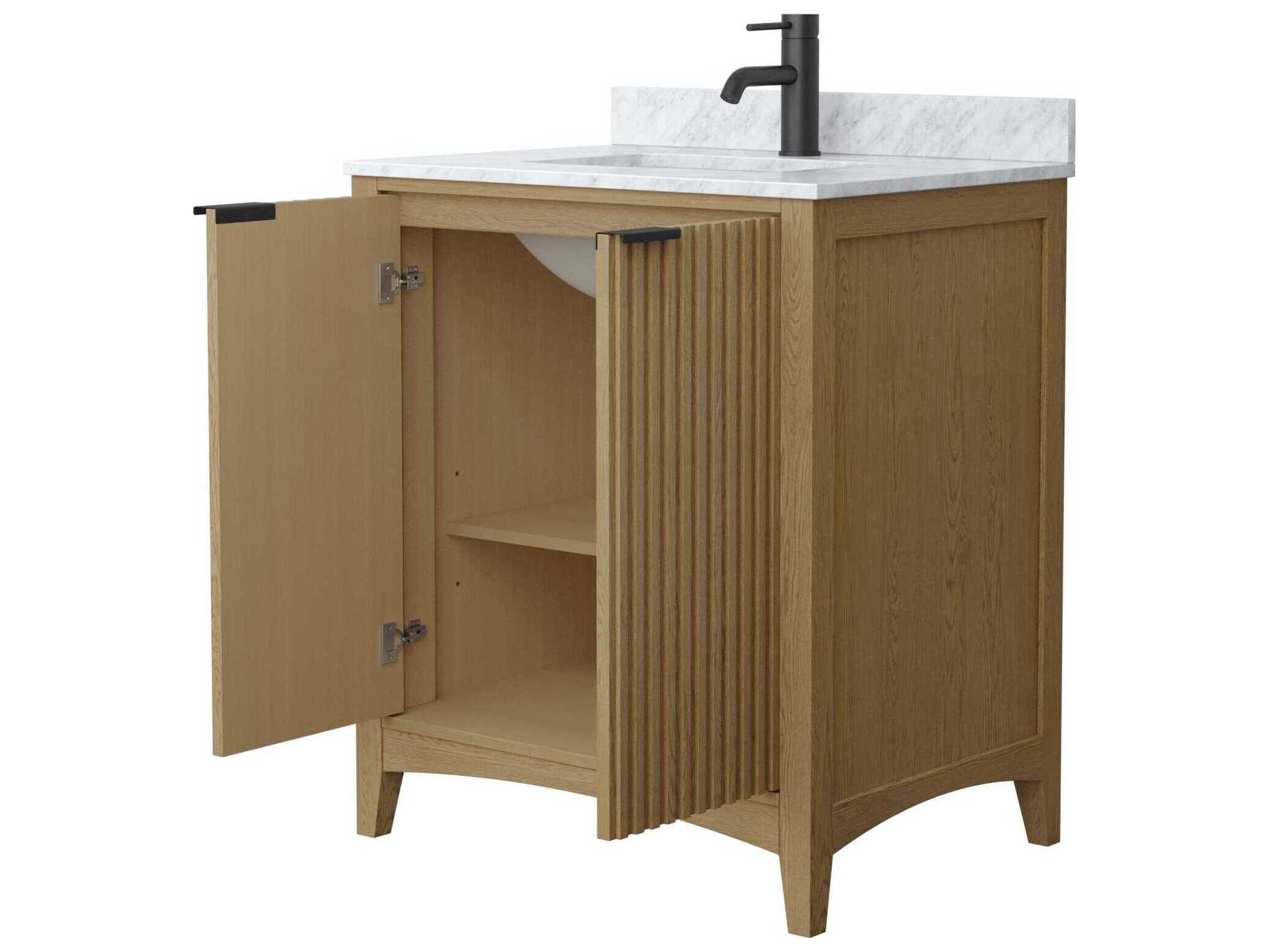 Wyndham Collection Palmilla 30" Natural Oak Vanity