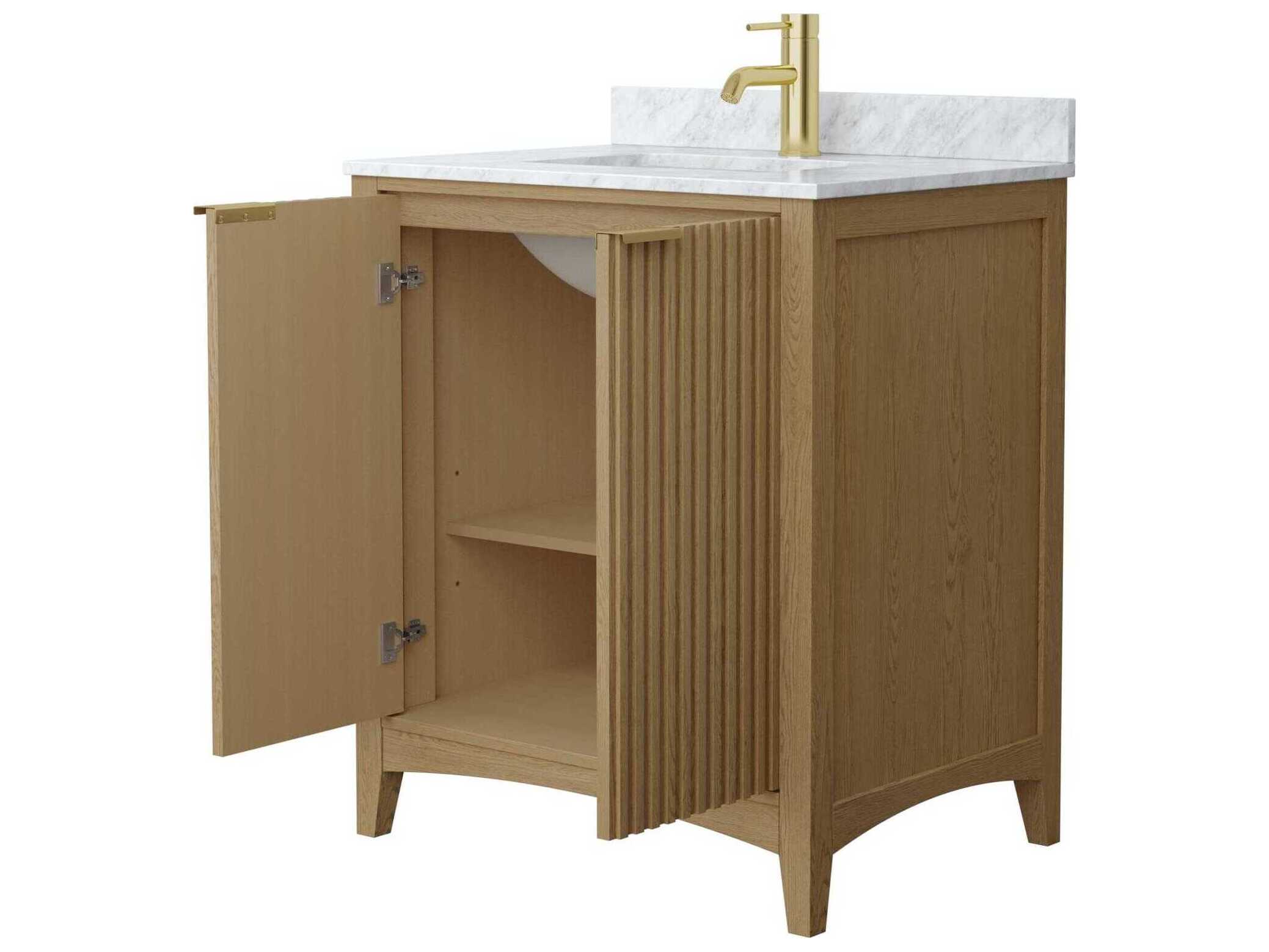 Wyndham Collection Palmilla 30" Natural Oak Vanity