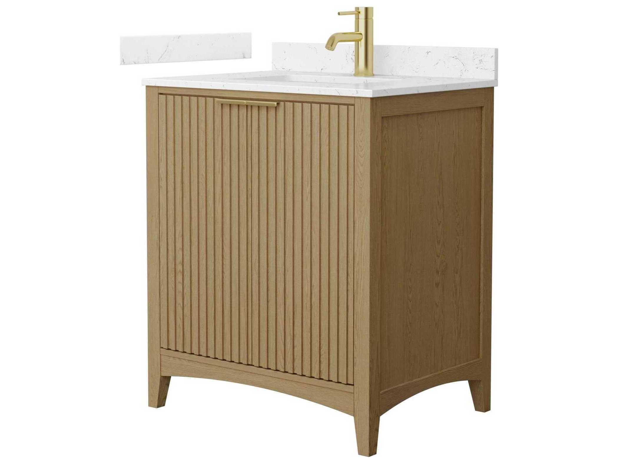 Wyndham Collection Palmilla 30" Natural Oak Vanity