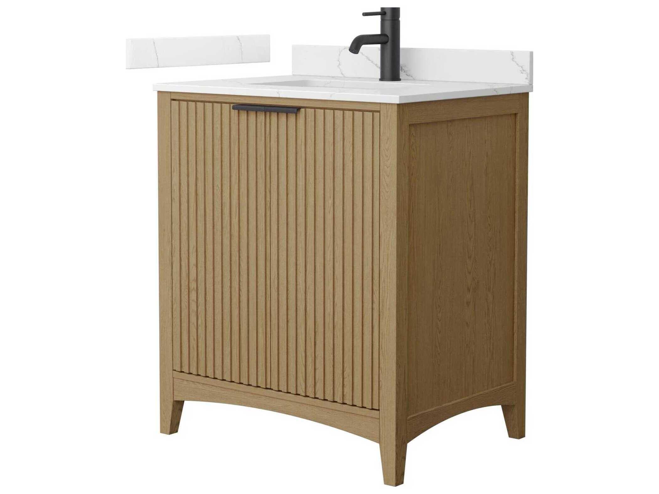 Wyndham Collection Palmilla 30" Natural Oak Vanity
