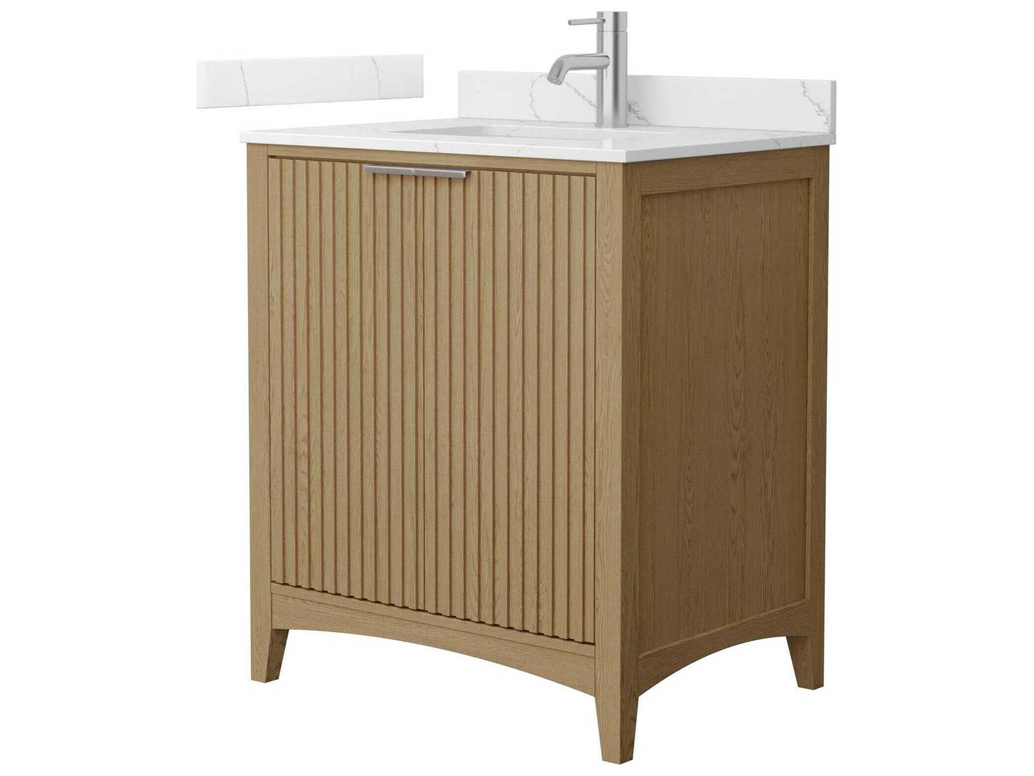 Wyndham Collection Palmilla 30" Natural Oak Vanity