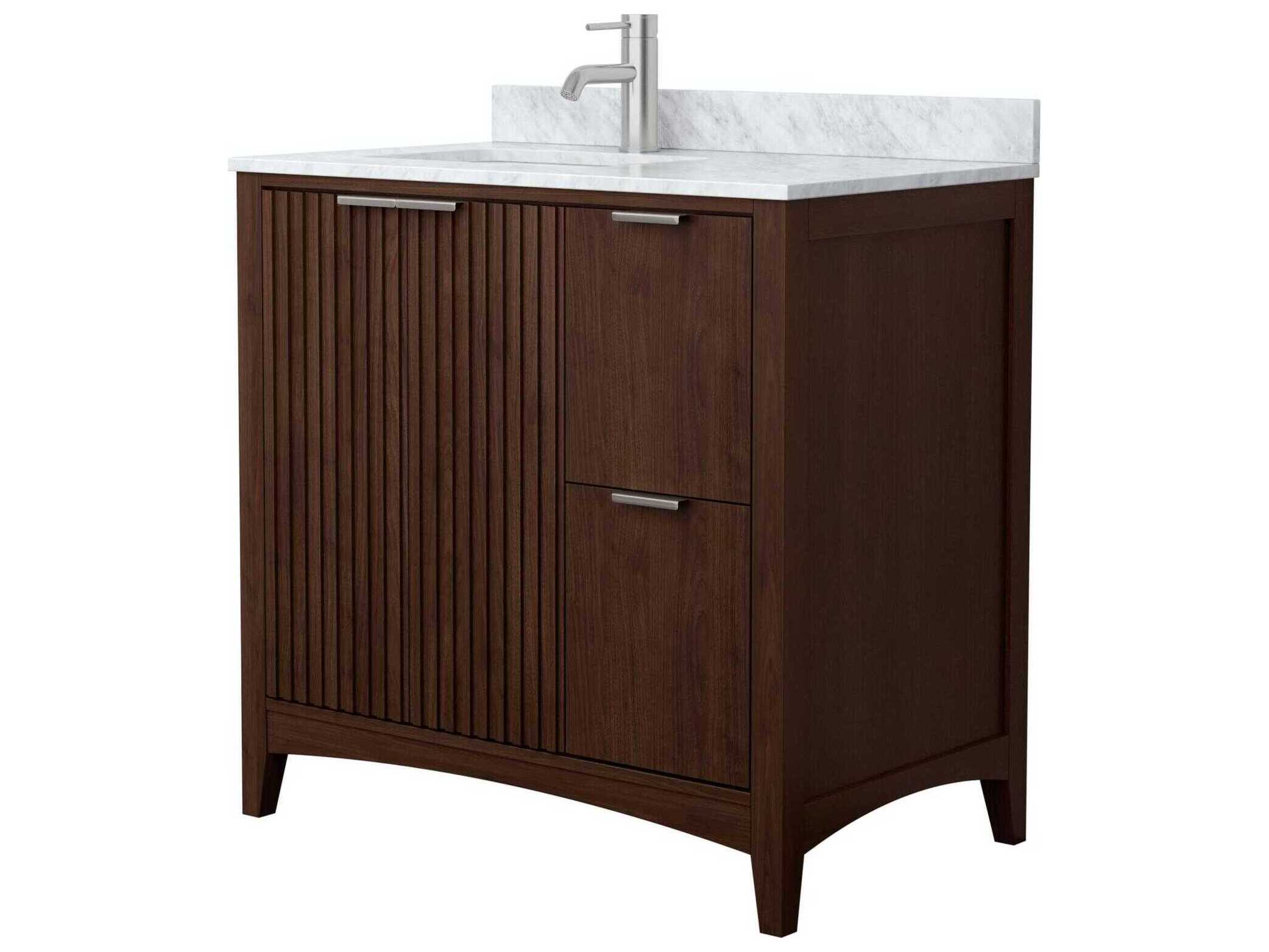 Wyndham Collection Palmilla 36" Dark Walnut Vanity