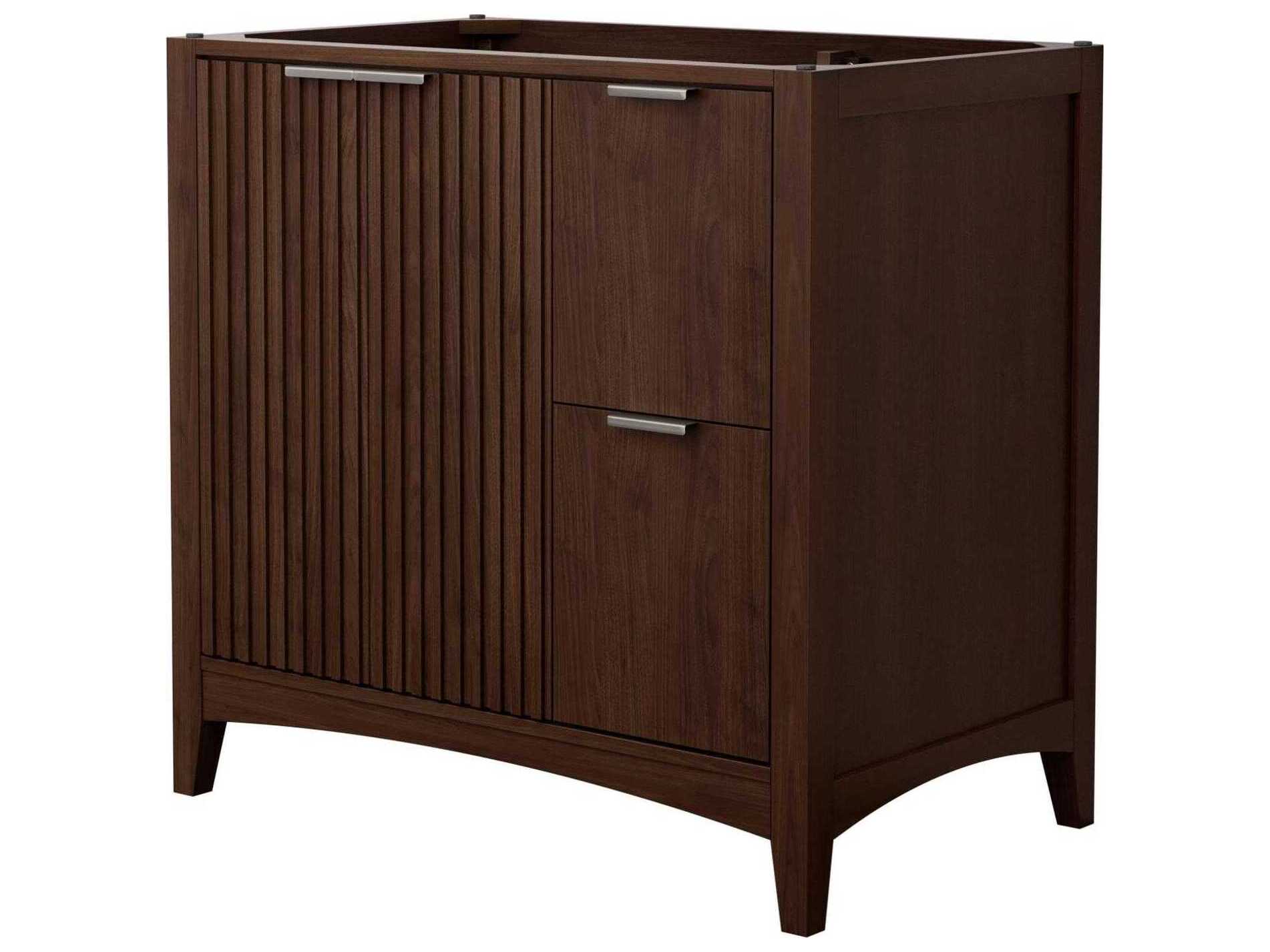 Wyndham Collection Palmilla 35" Dark Walnut Vanity