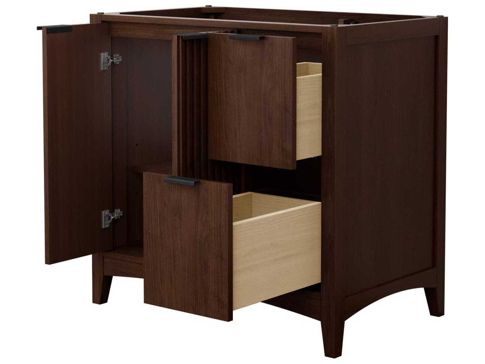 Wyndham Collection Palmilla 35" Dark Walnut Vanity
