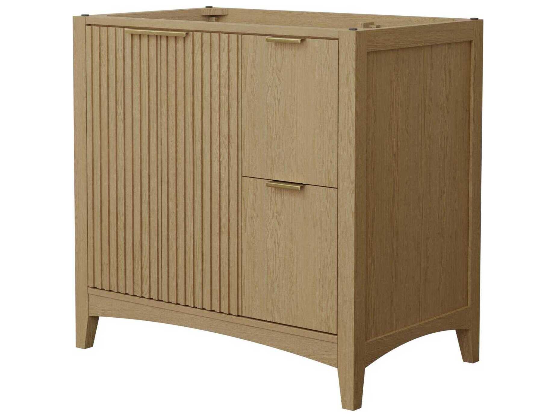 Wyndham Collection Palmilla 35" Natural Oak Vanity