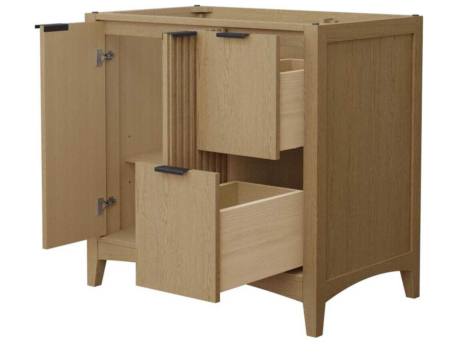 Wyndham Collection Palmilla 35" Natural Oak Vanity