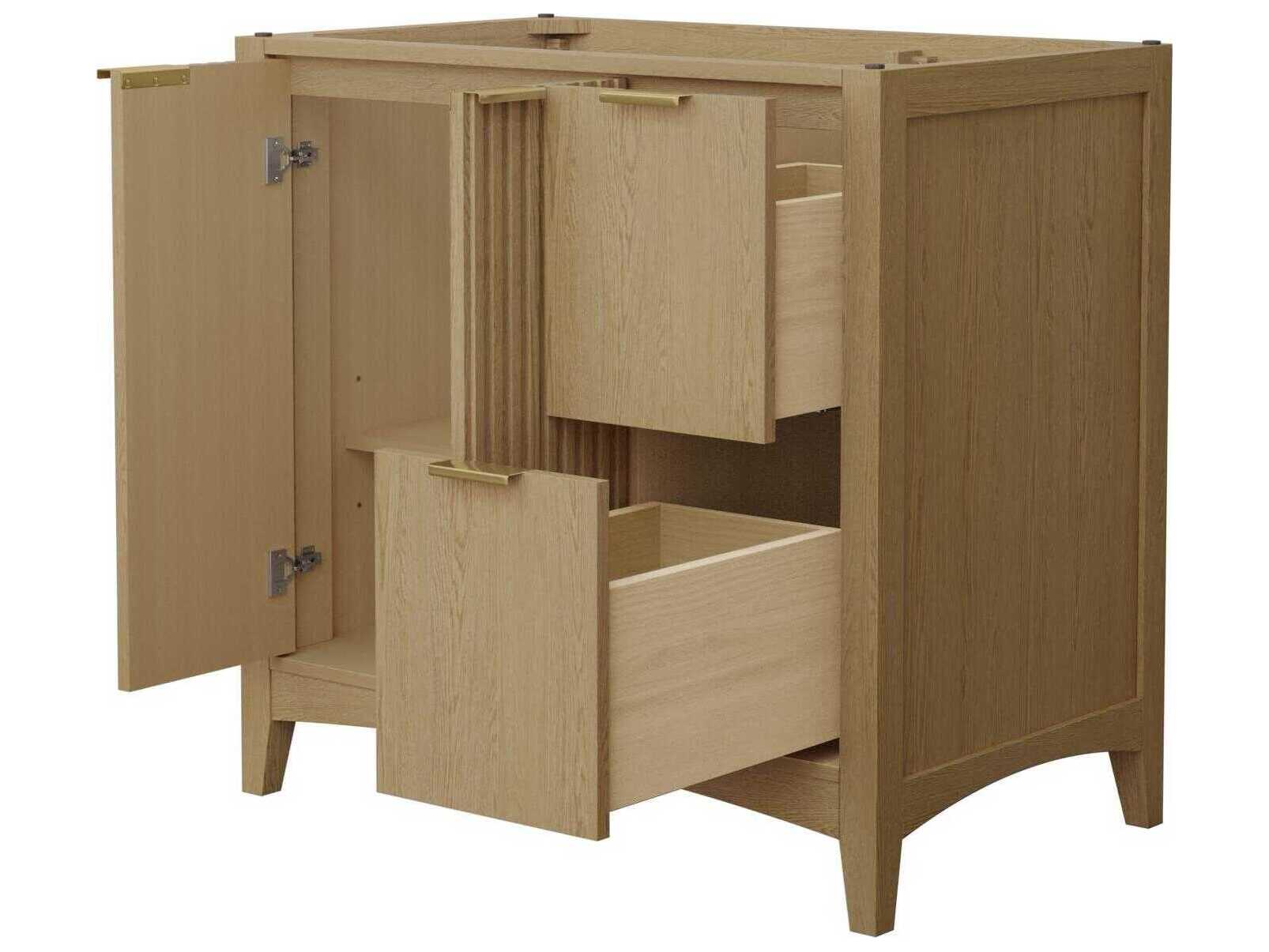 Wyndham Collection Palmilla 35" Natural Oak Vanity