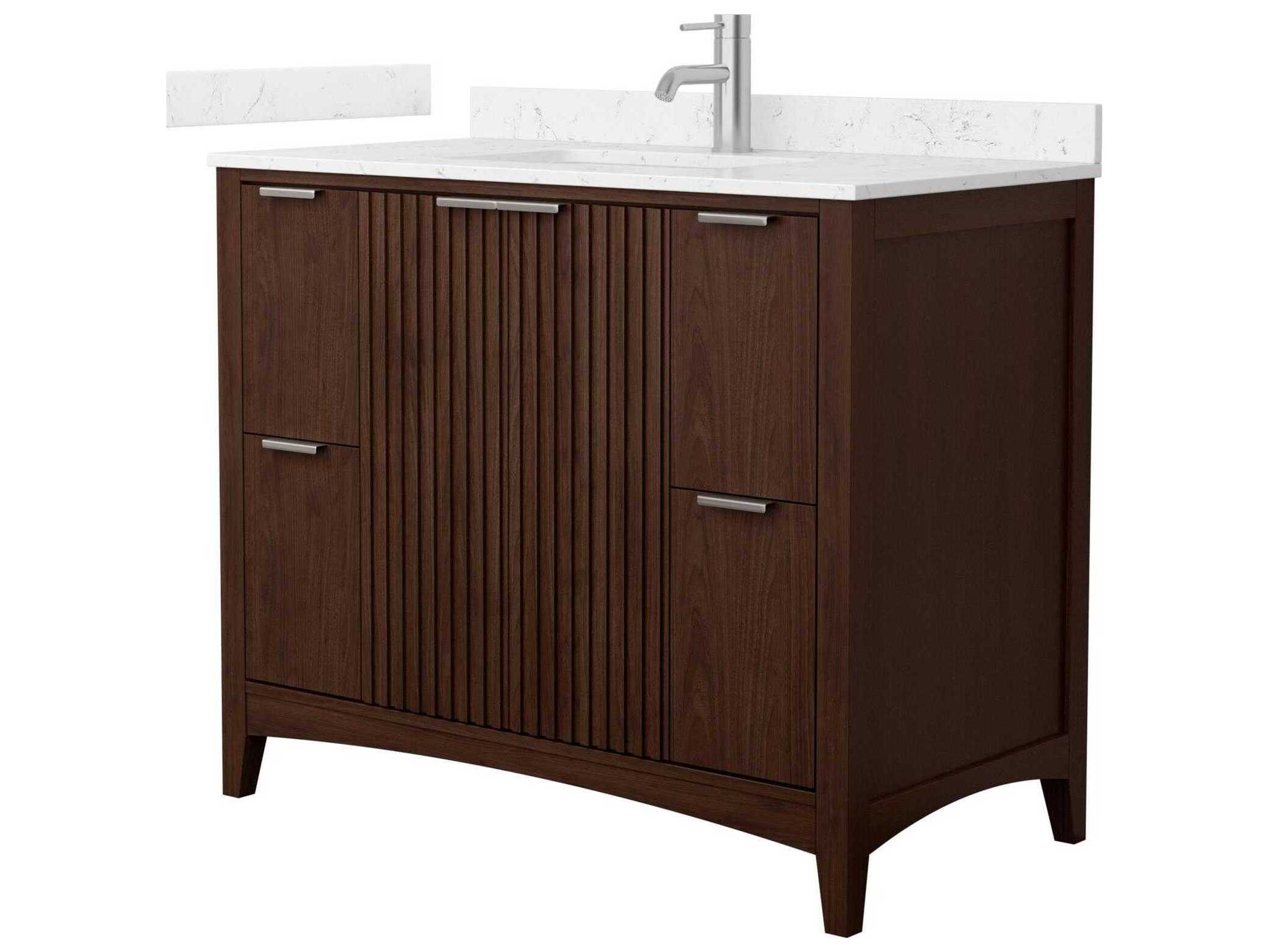 Wyndham Collection Palmilla 42" Dark Walnut Vanity
