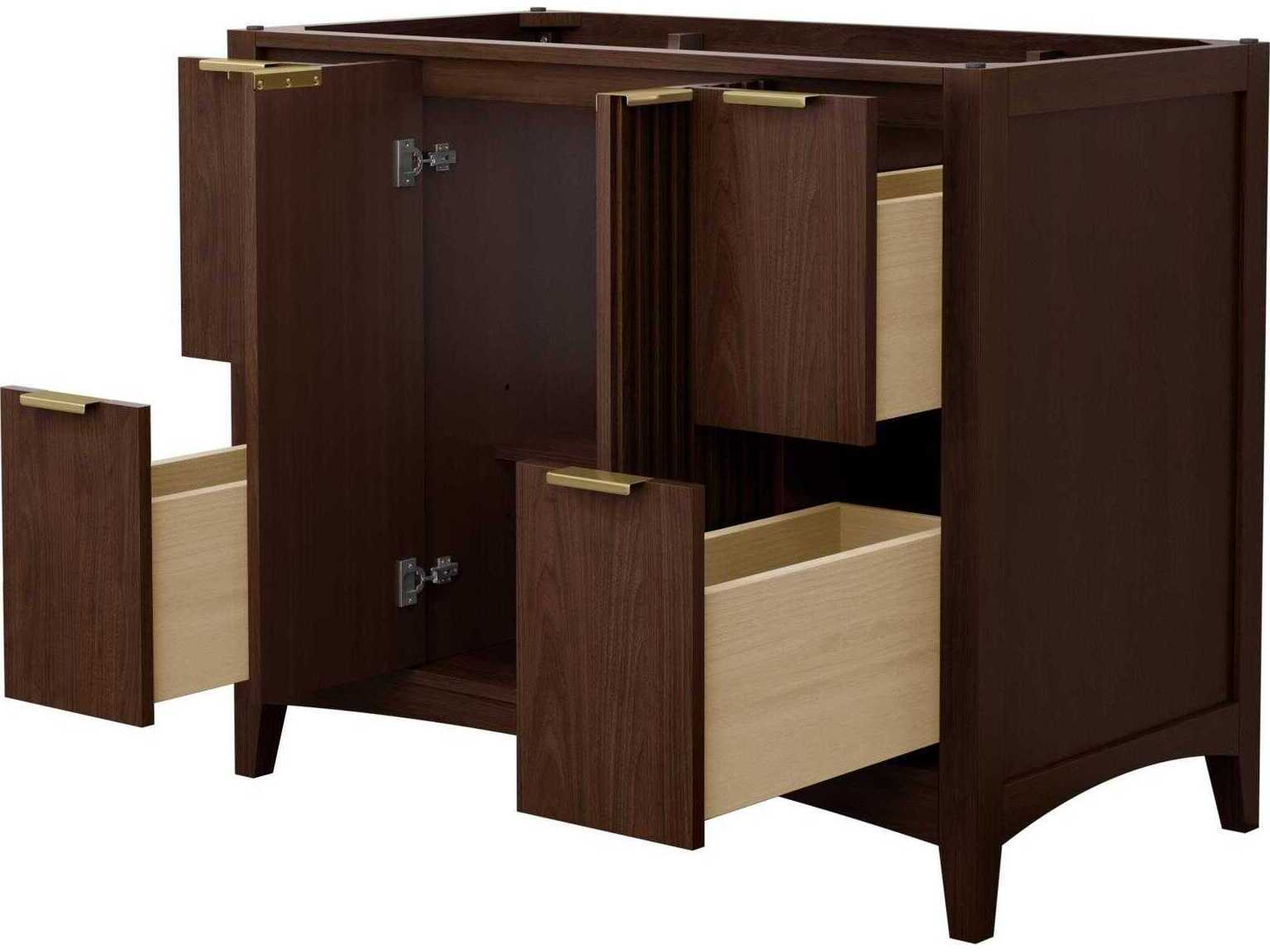 Wyndham Collection Palmilla 41" Dark Walnut Vanity