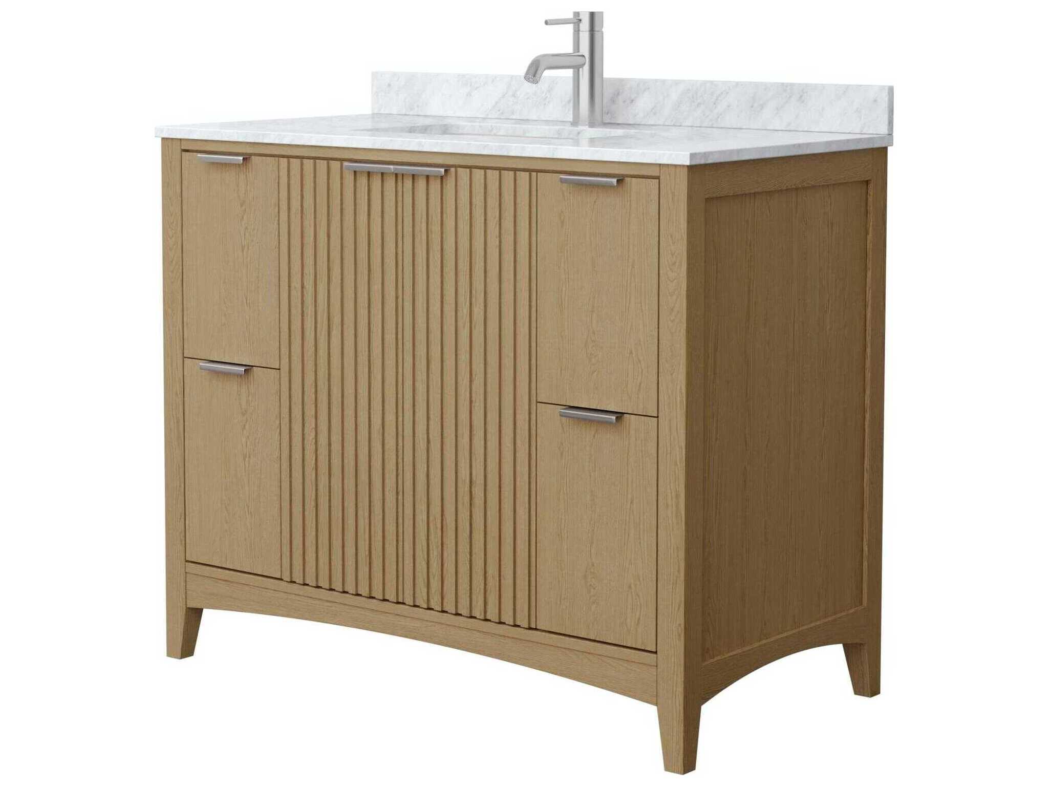 Wyndham Collection Palmilla 42" Natural Oak Vanity