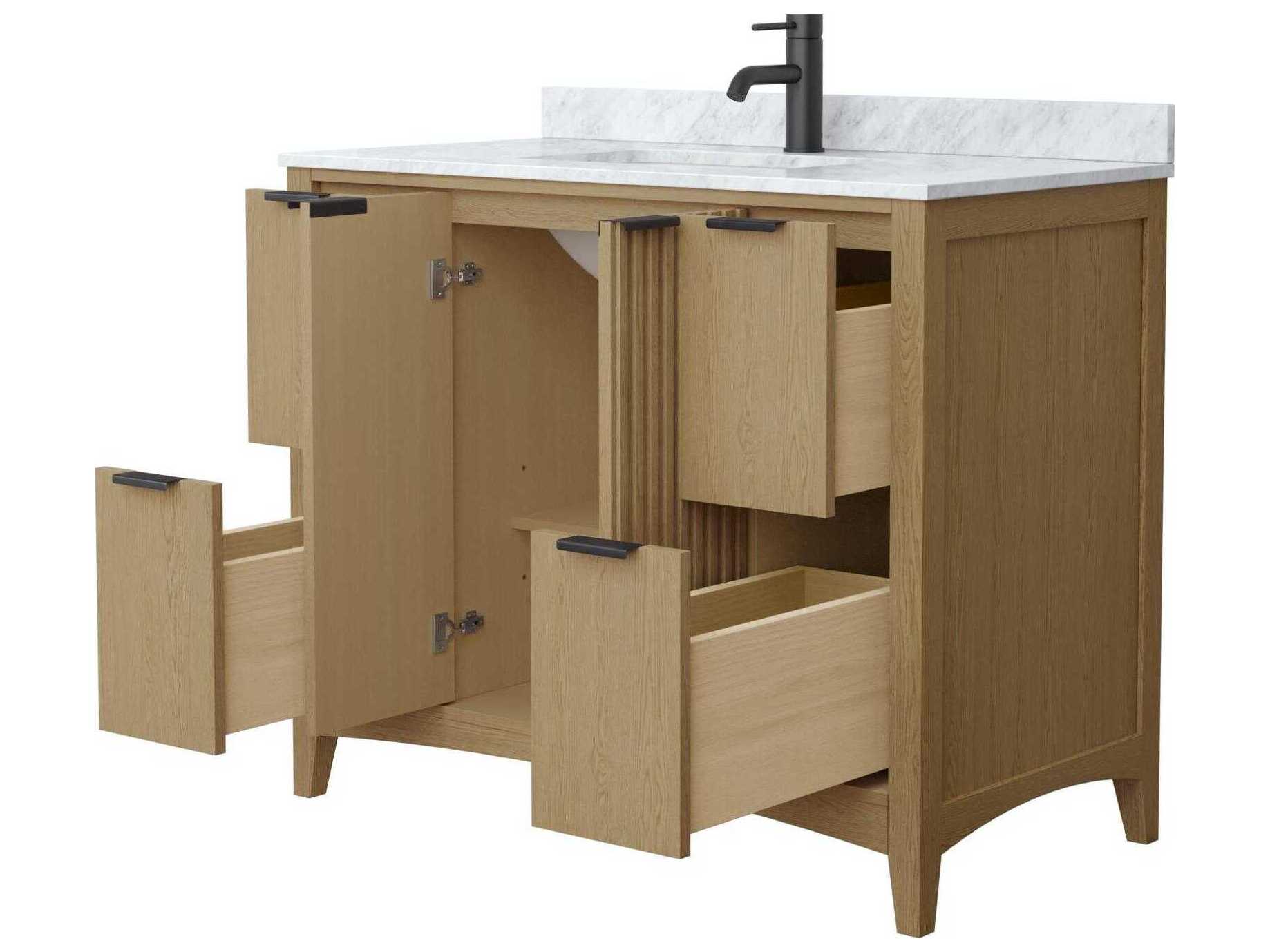 Wyndham Collection Palmilla 42" Natural Oak Vanity