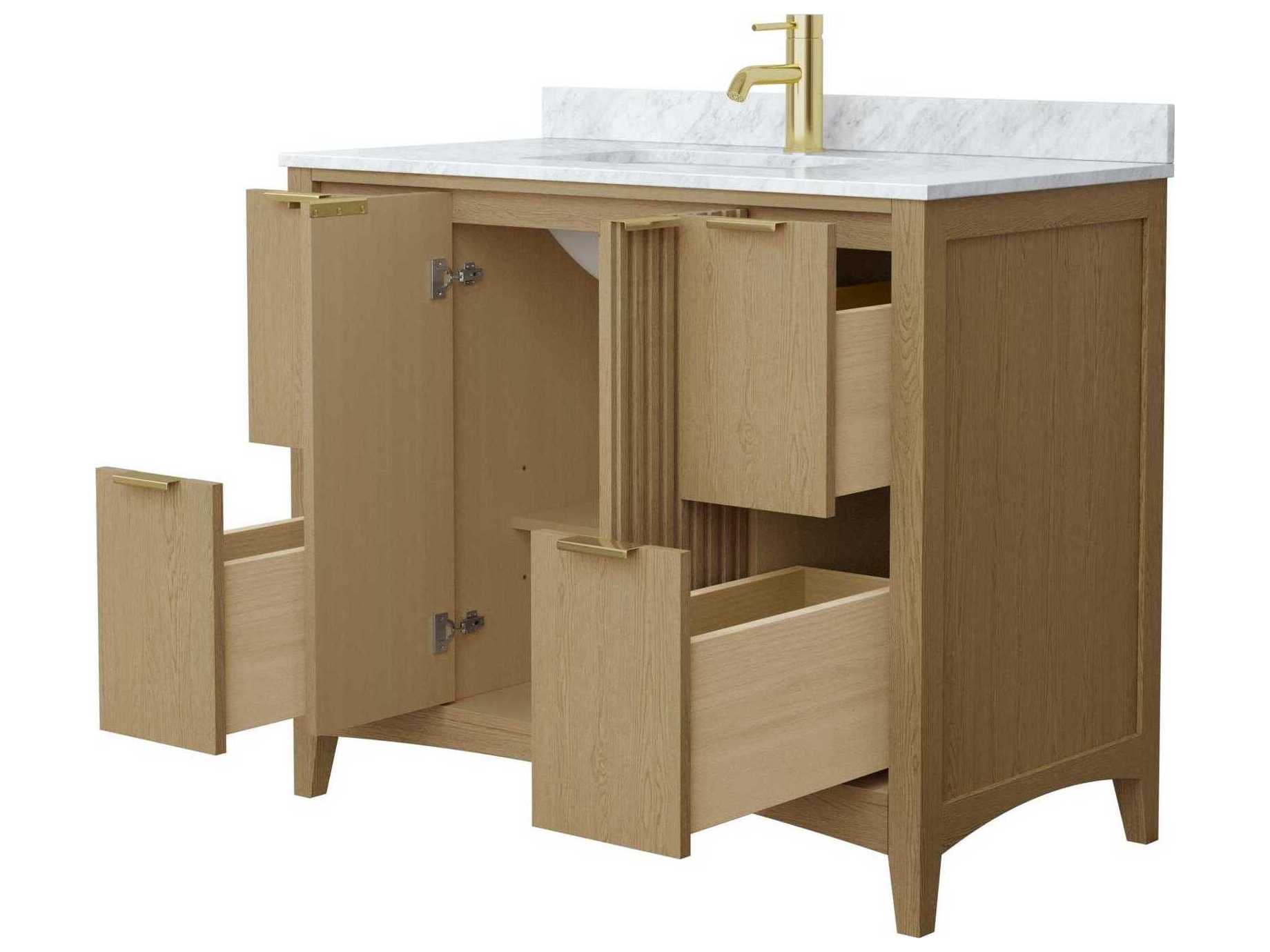 Wyndham Collection Palmilla 42" Natural Oak Vanity