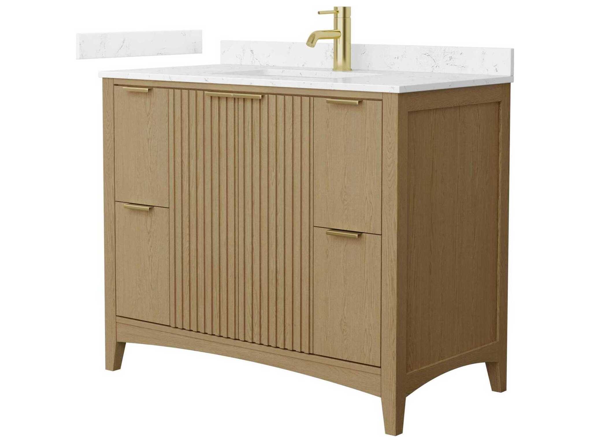 Wyndham Collection Palmilla 42" Natural Oak Vanity