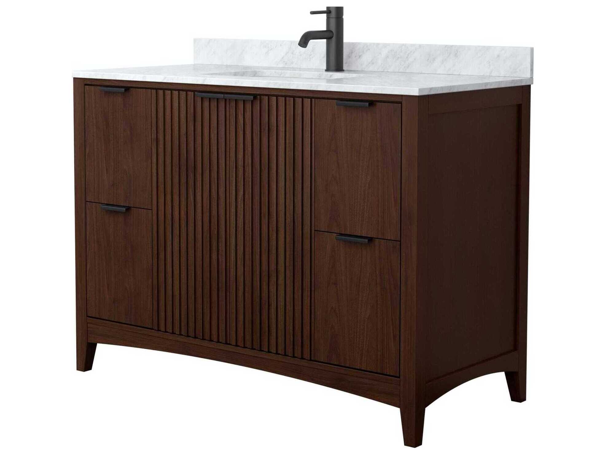 Wyndham Collection Palmilla 48" Dark Walnut Vanity
