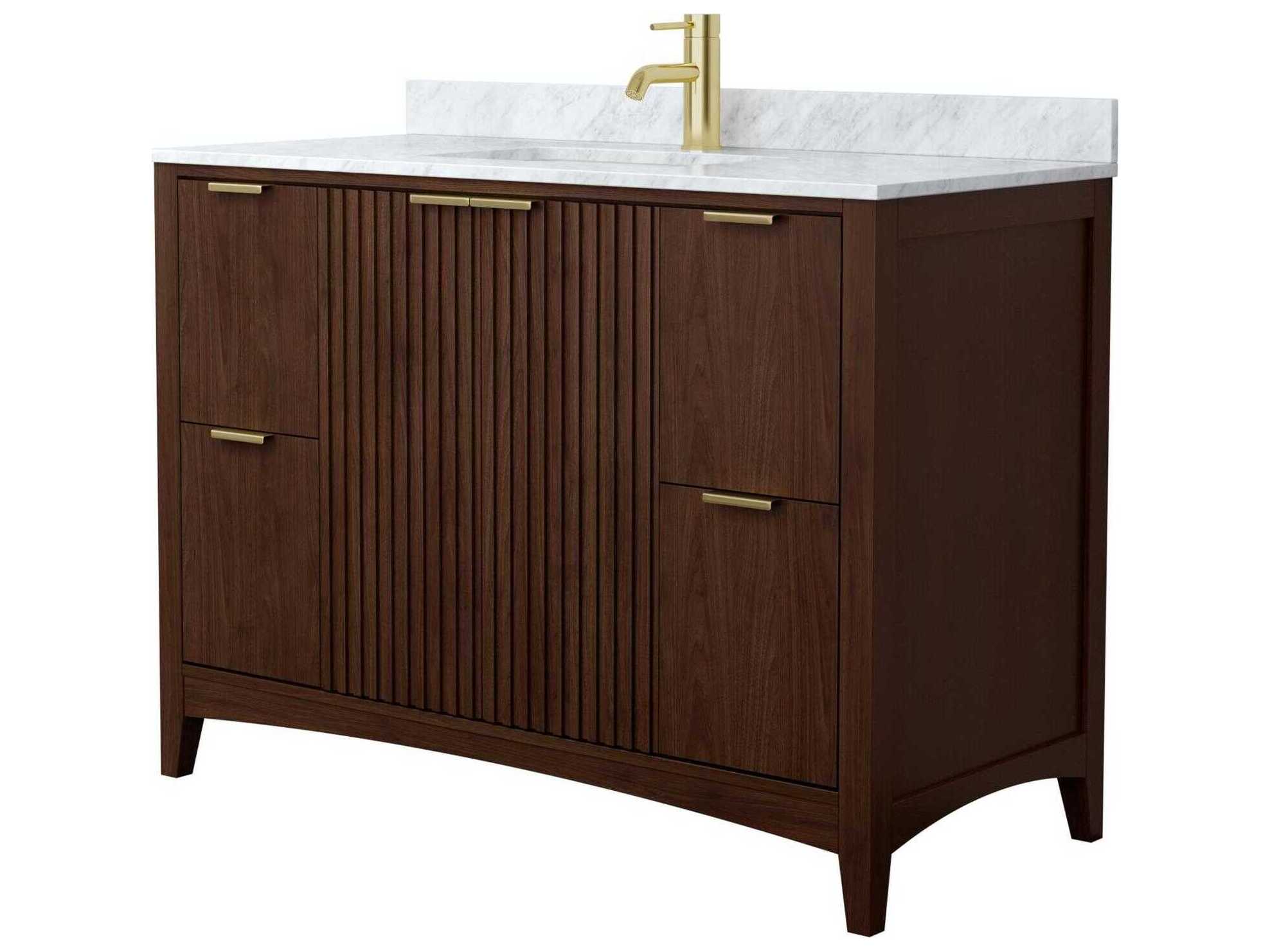 Wyndham Collection Palmilla 48" Dark Walnut Vanity