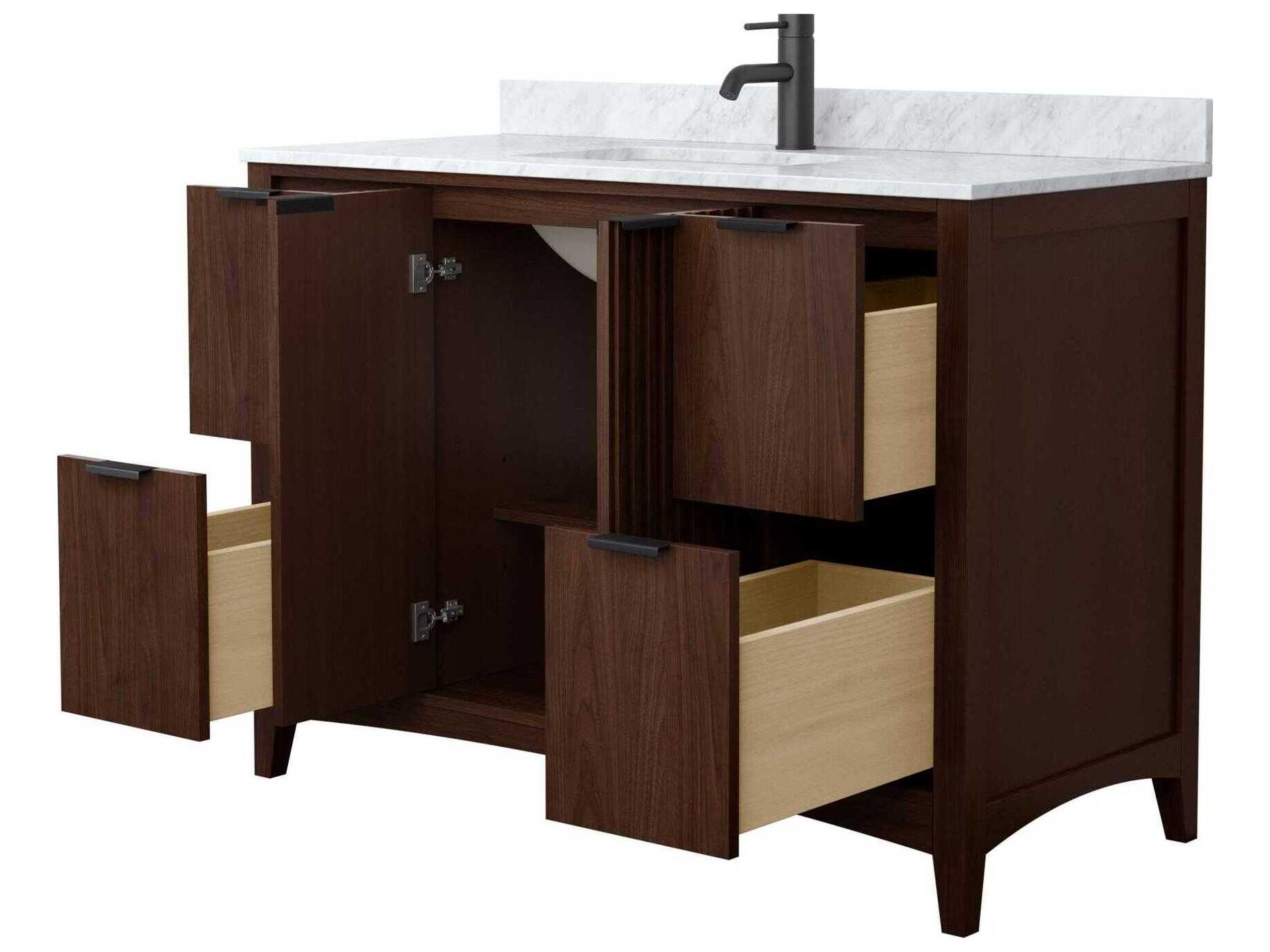 Wyndham Collection Palmilla 48" Dark Walnut Vanity