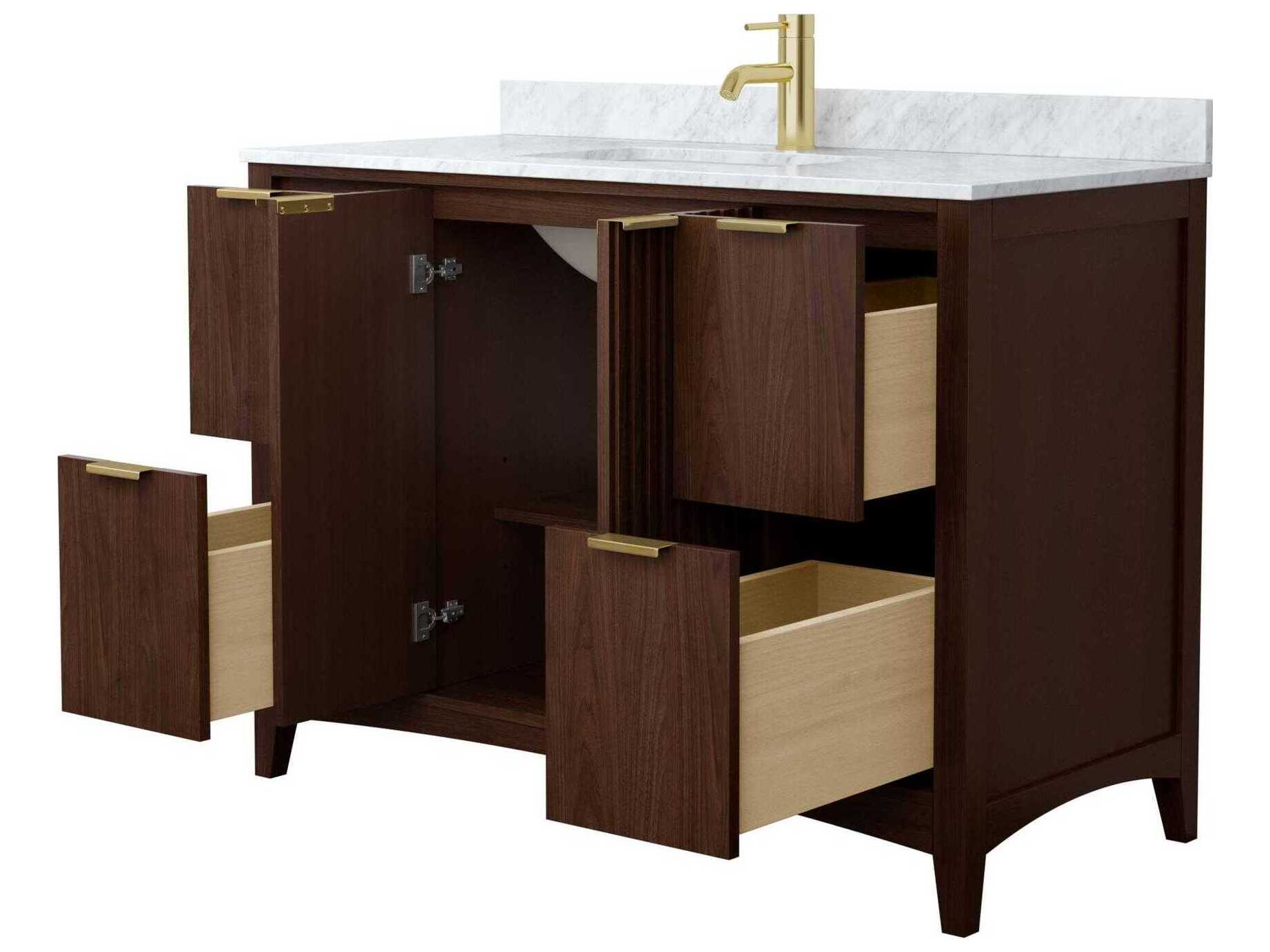 Wyndham Collection Palmilla 48" Dark Walnut Vanity