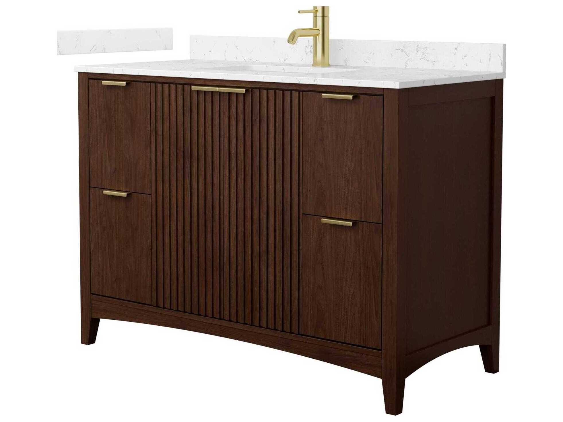 Wyndham Collection Palmilla 48" Dark Walnut Vanity
