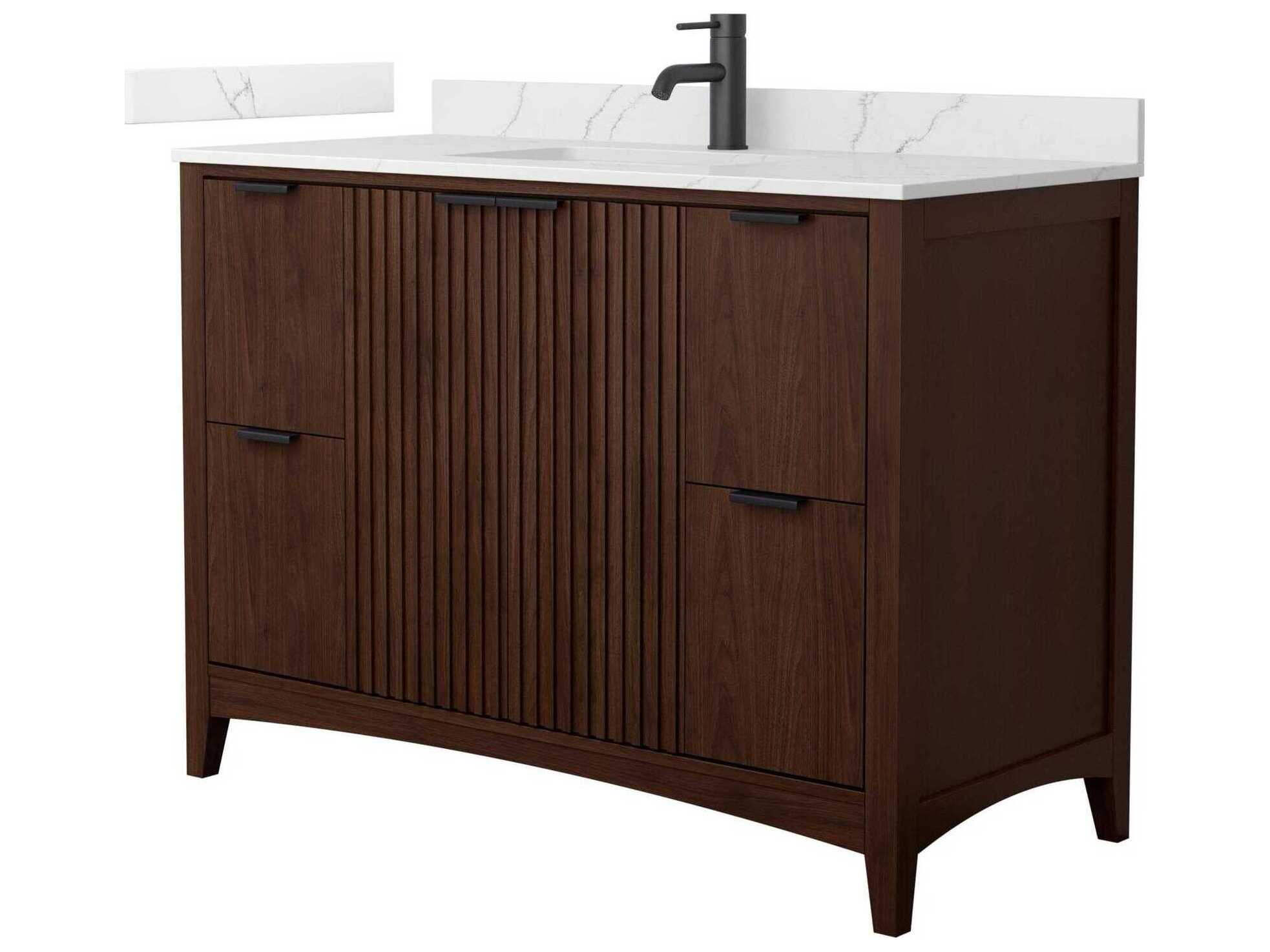 Wyndham Collection Palmilla 48" Dark Walnut Vanity