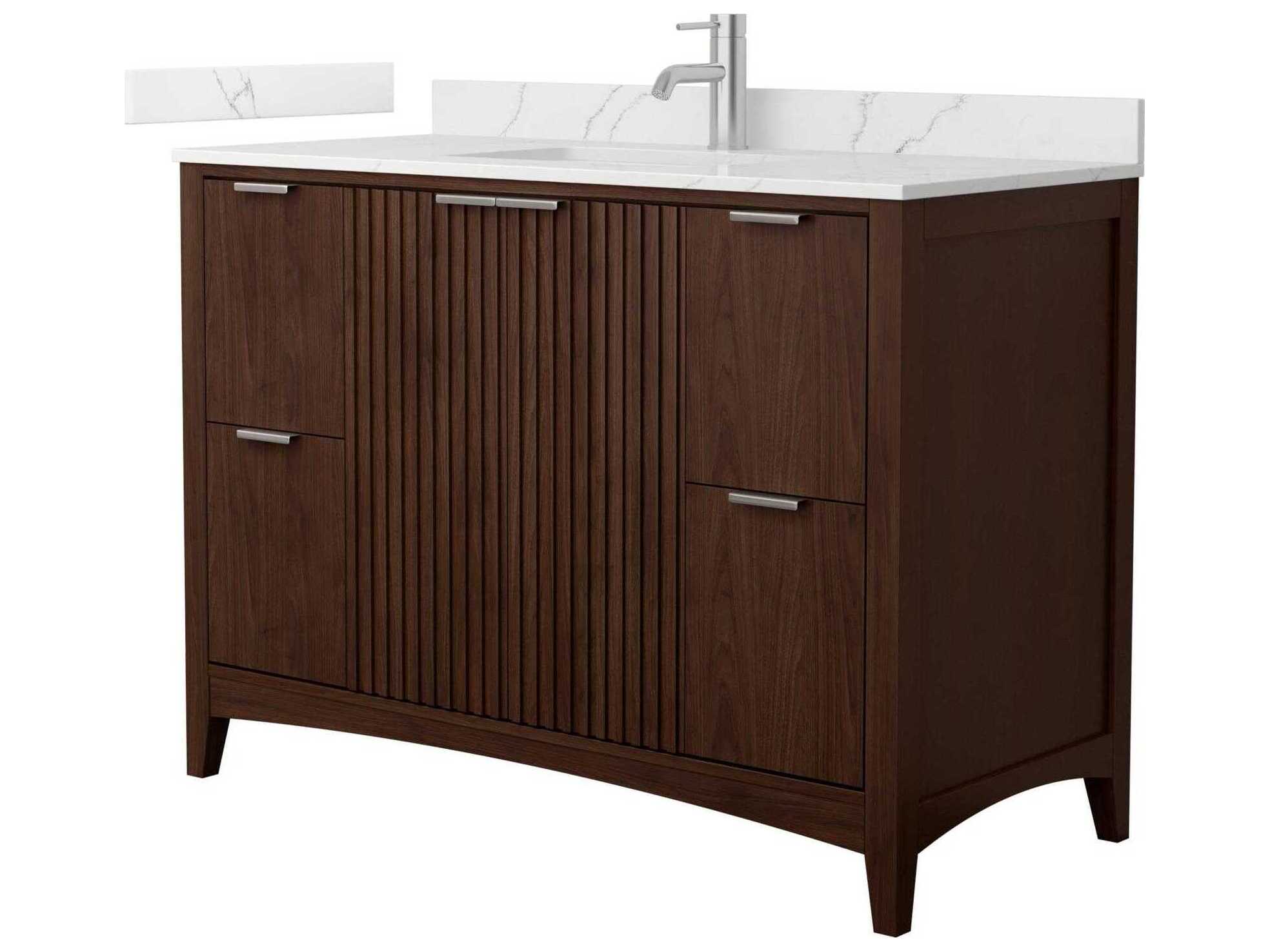Wyndham Collection Palmilla 48" Dark Walnut Vanity