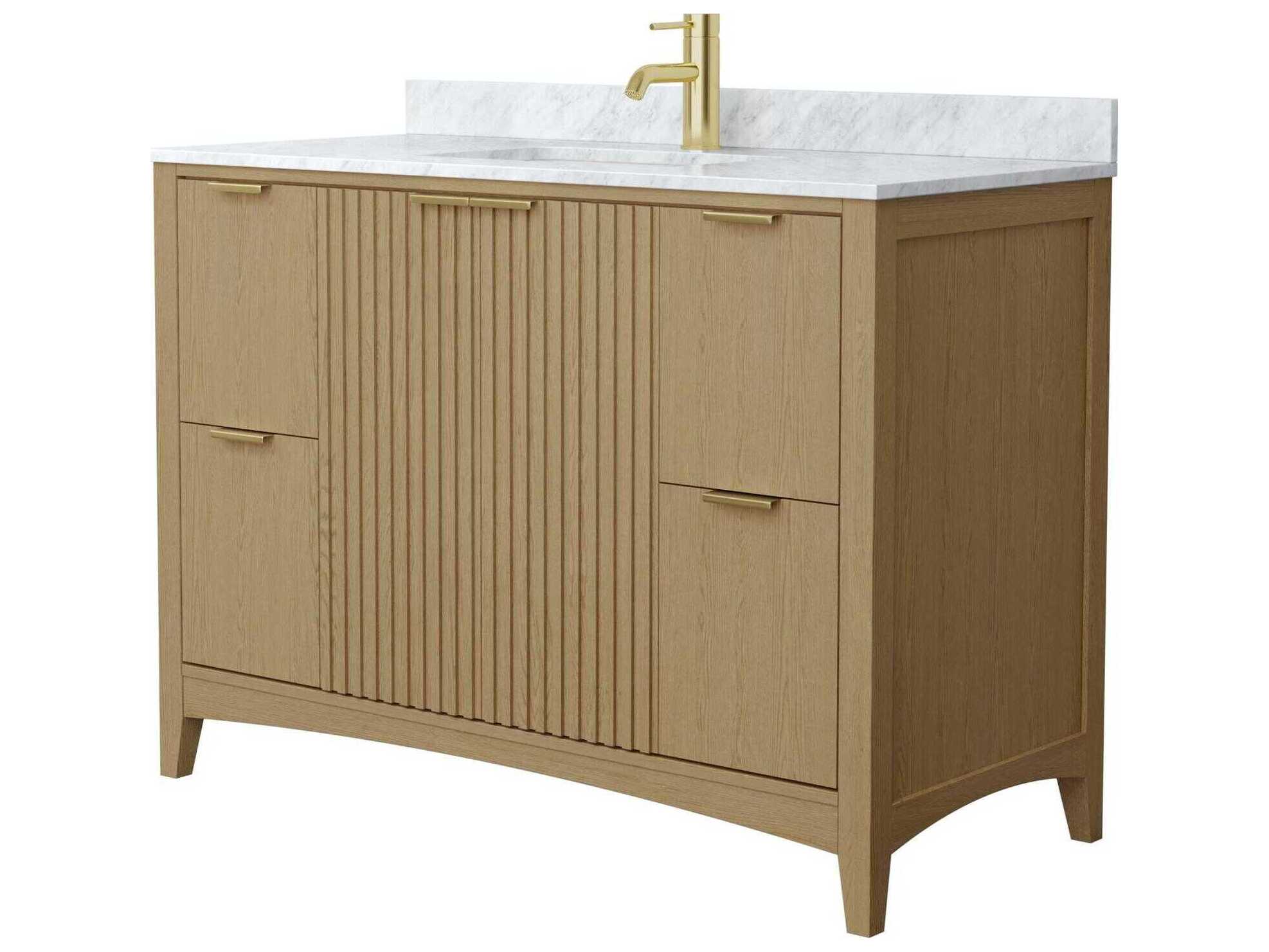 Wyndham Collection Palmilla 48" Natural Oak Vanity