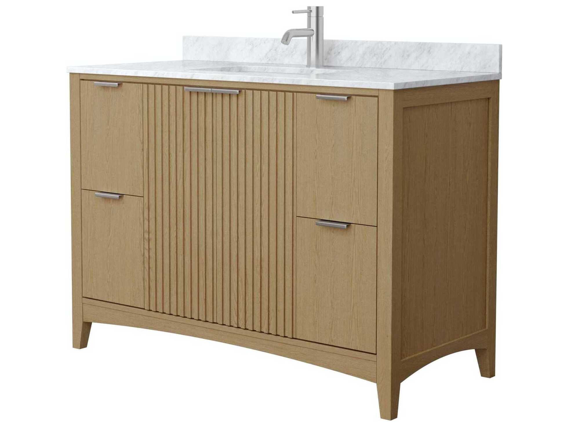 Wyndham Collection Palmilla 48" Natural Oak Vanity