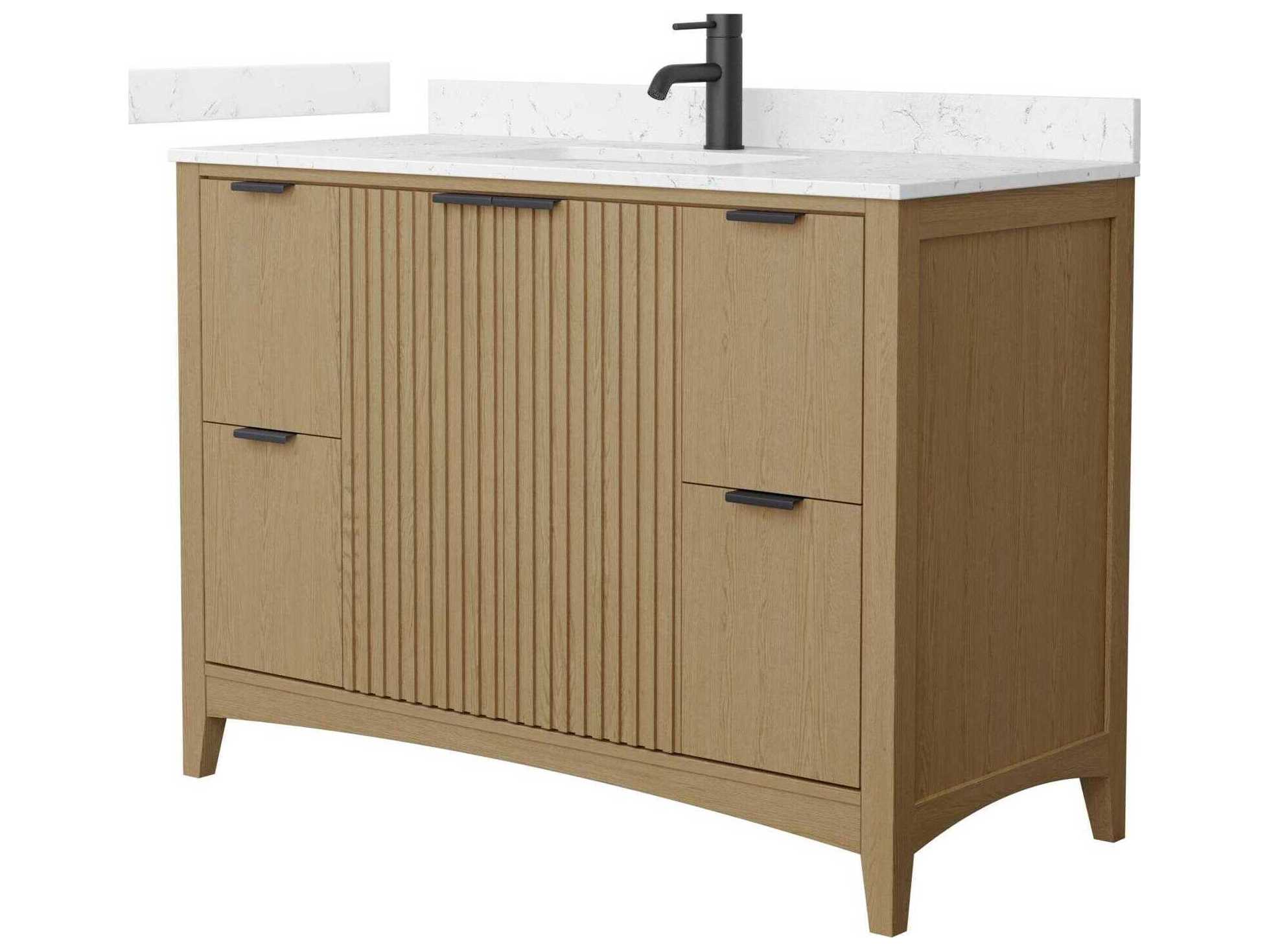 Wyndham Collection Palmilla 48" Natural Oak Vanity