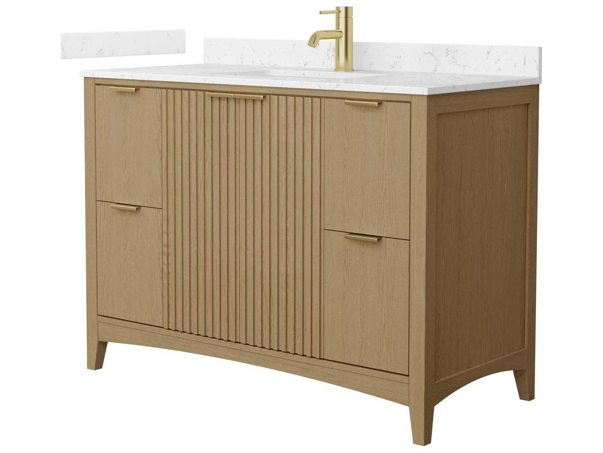 Wyndham Collection Palmilla 48" Natural Oak Vanity