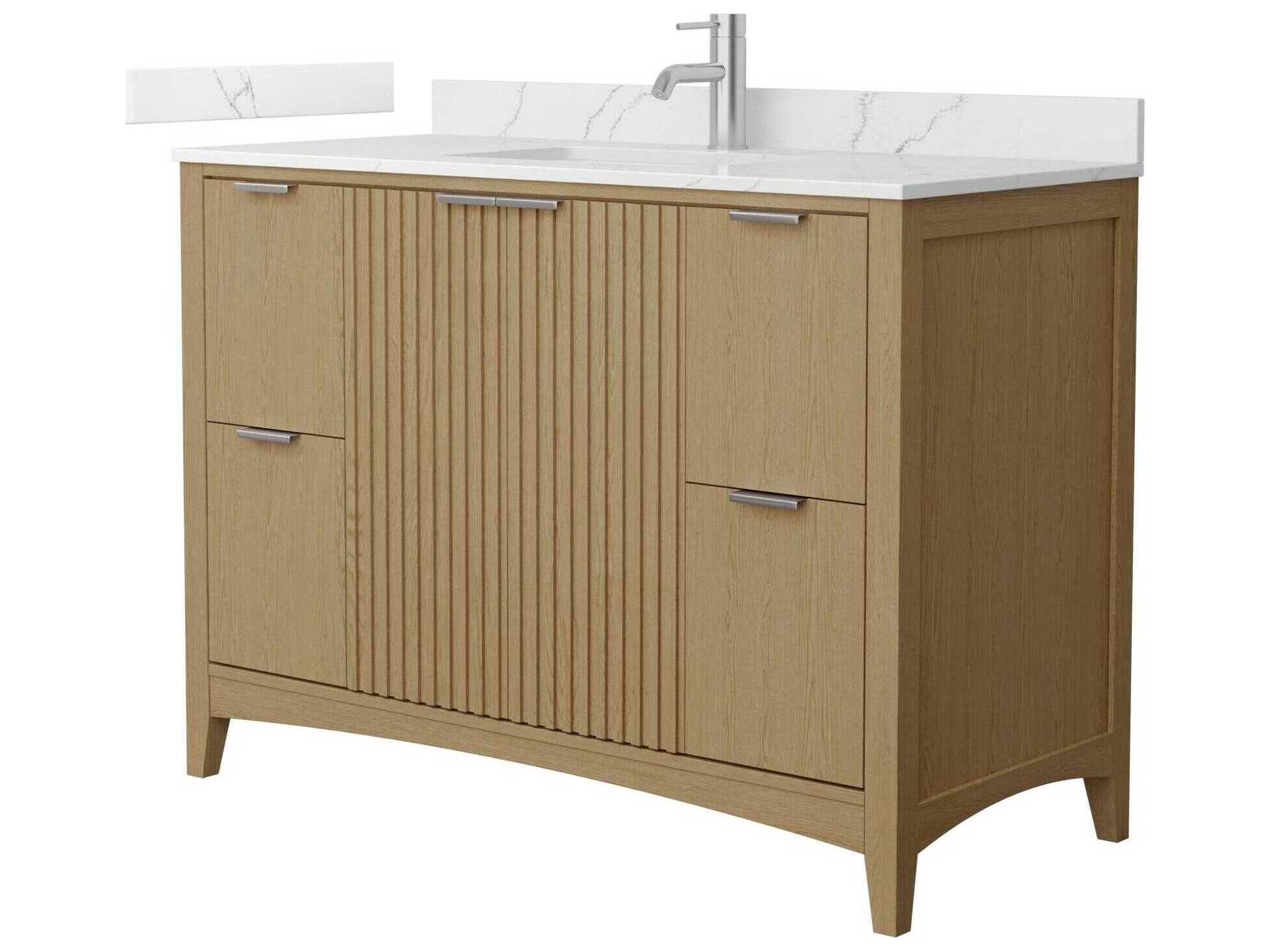 Wyndham Collection Palmilla 48" Natural Oak Vanity