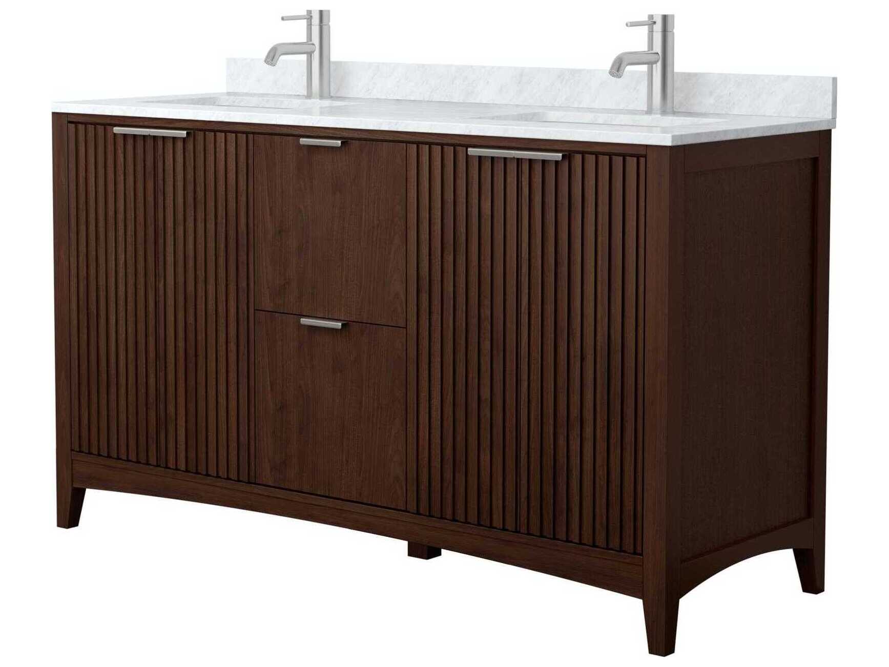 Wyndham Collection Palmilla 60" Dark Walnut Vanity
