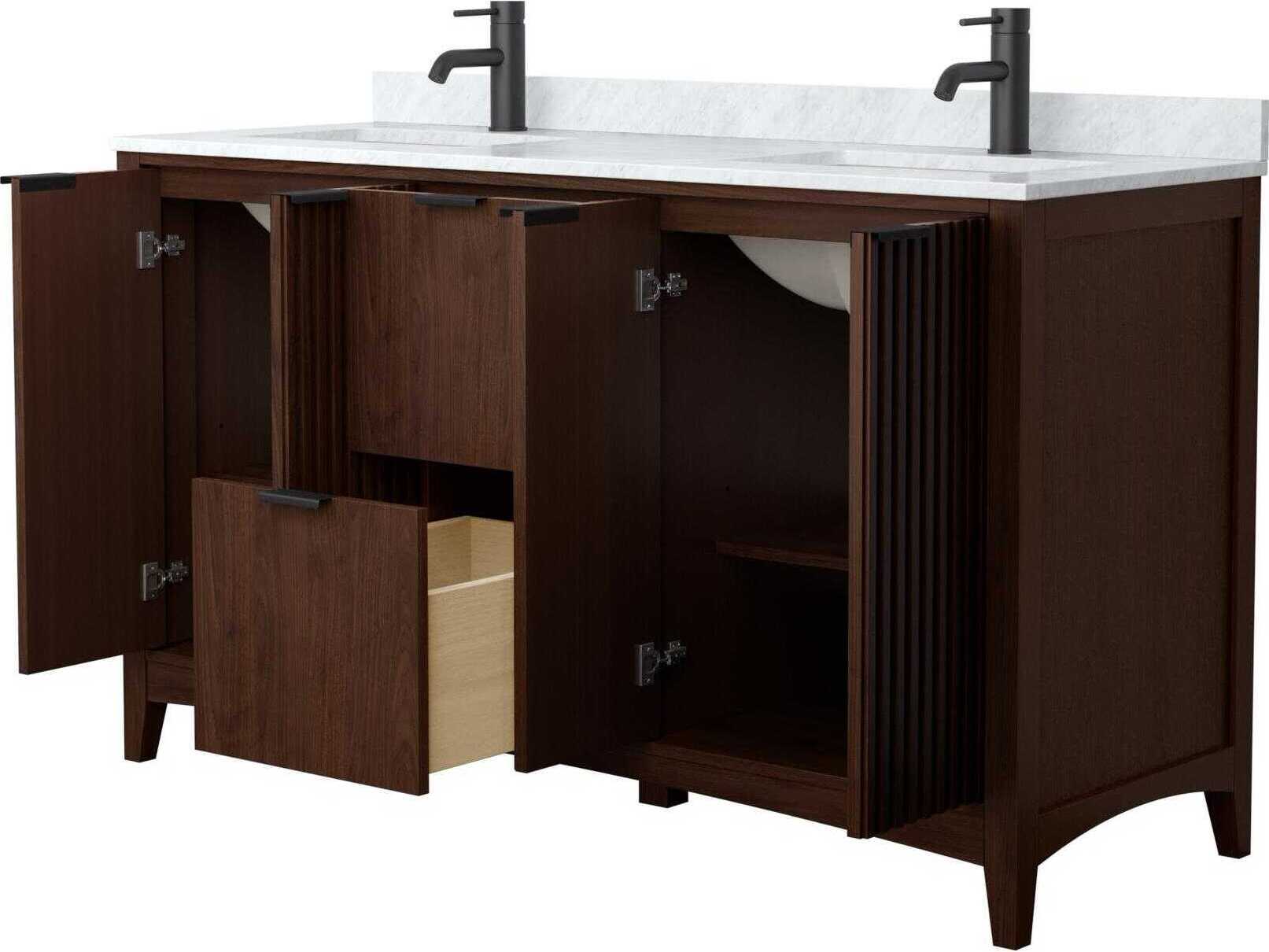 Wyndham Collection Palmilla 60" Dark Walnut Vanity