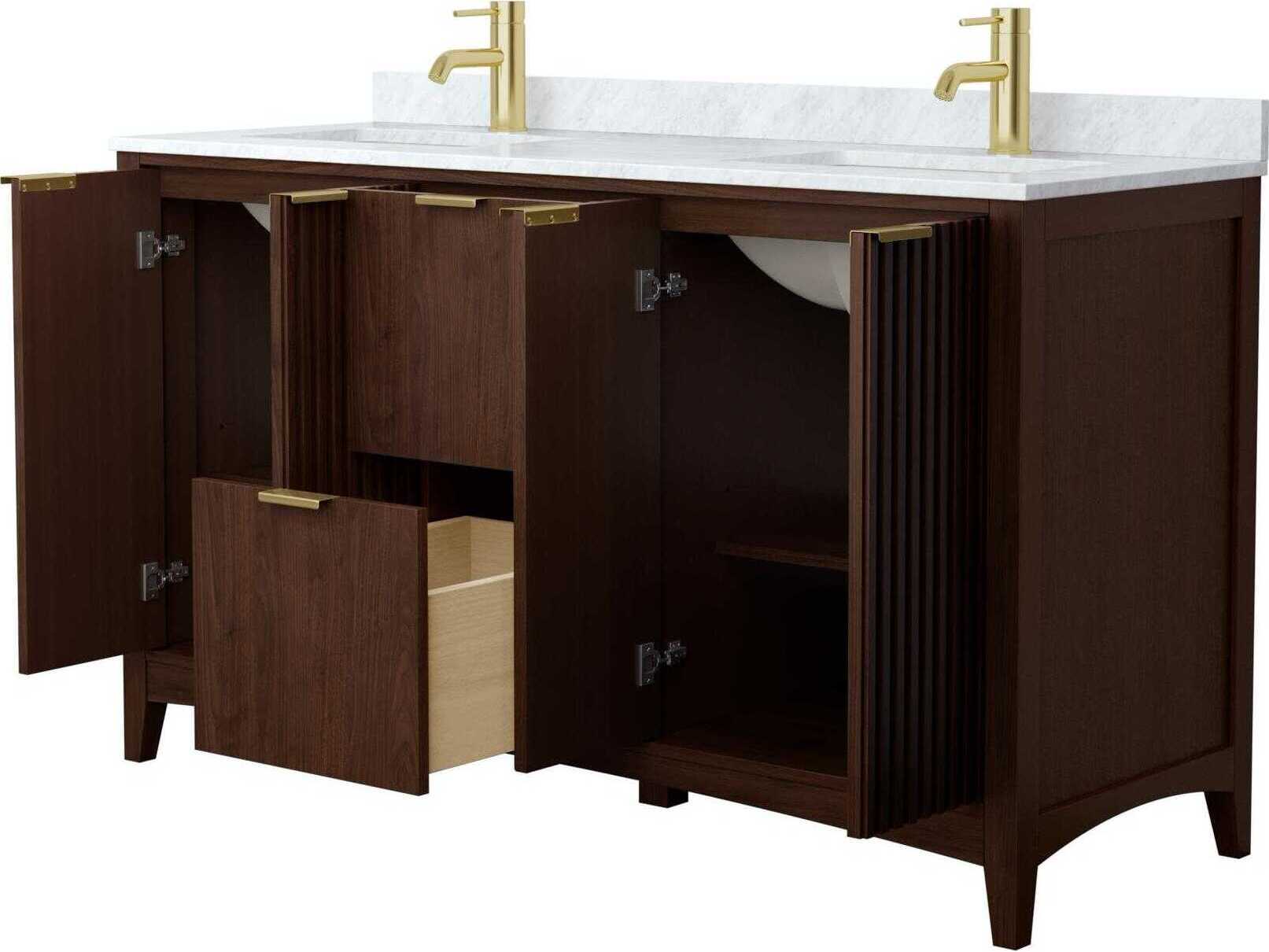 Wyndham Collection Palmilla 60" Dark Walnut Vanity